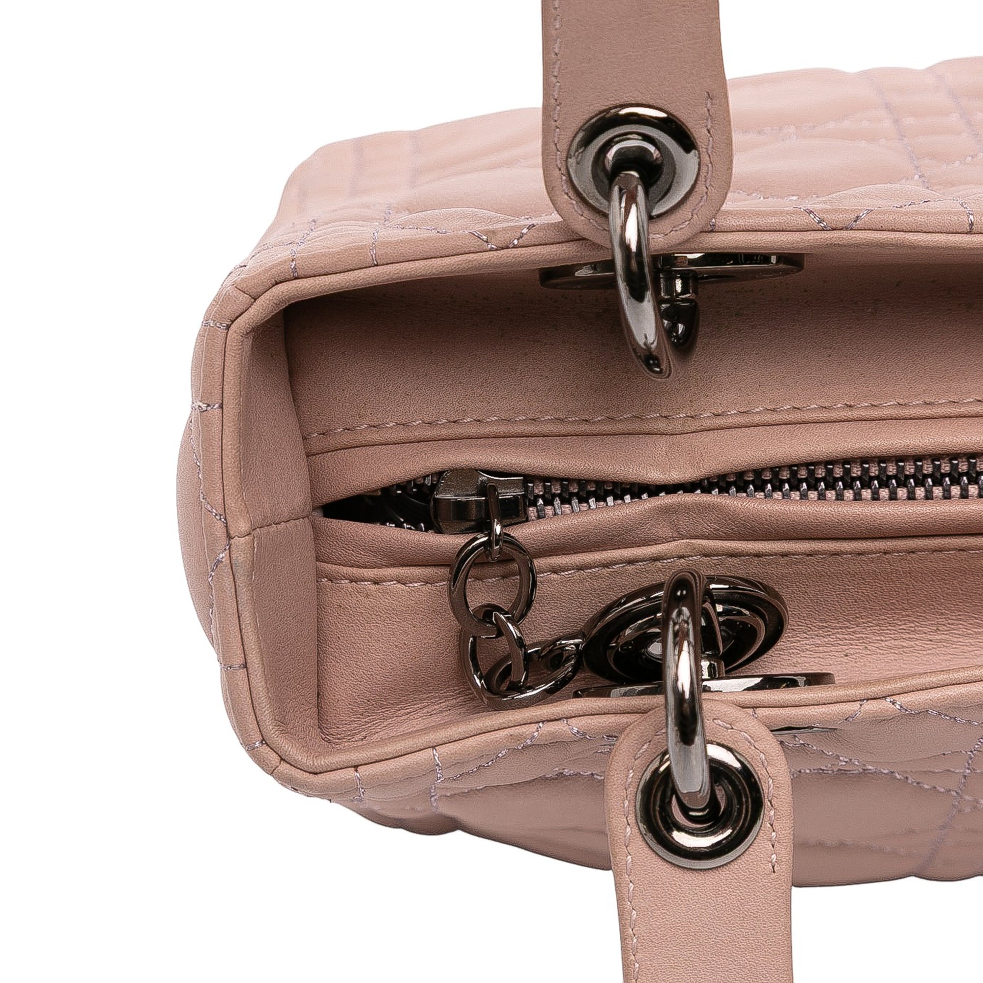 Dior Medium Lambskin Cannage Lady Dior - image 10