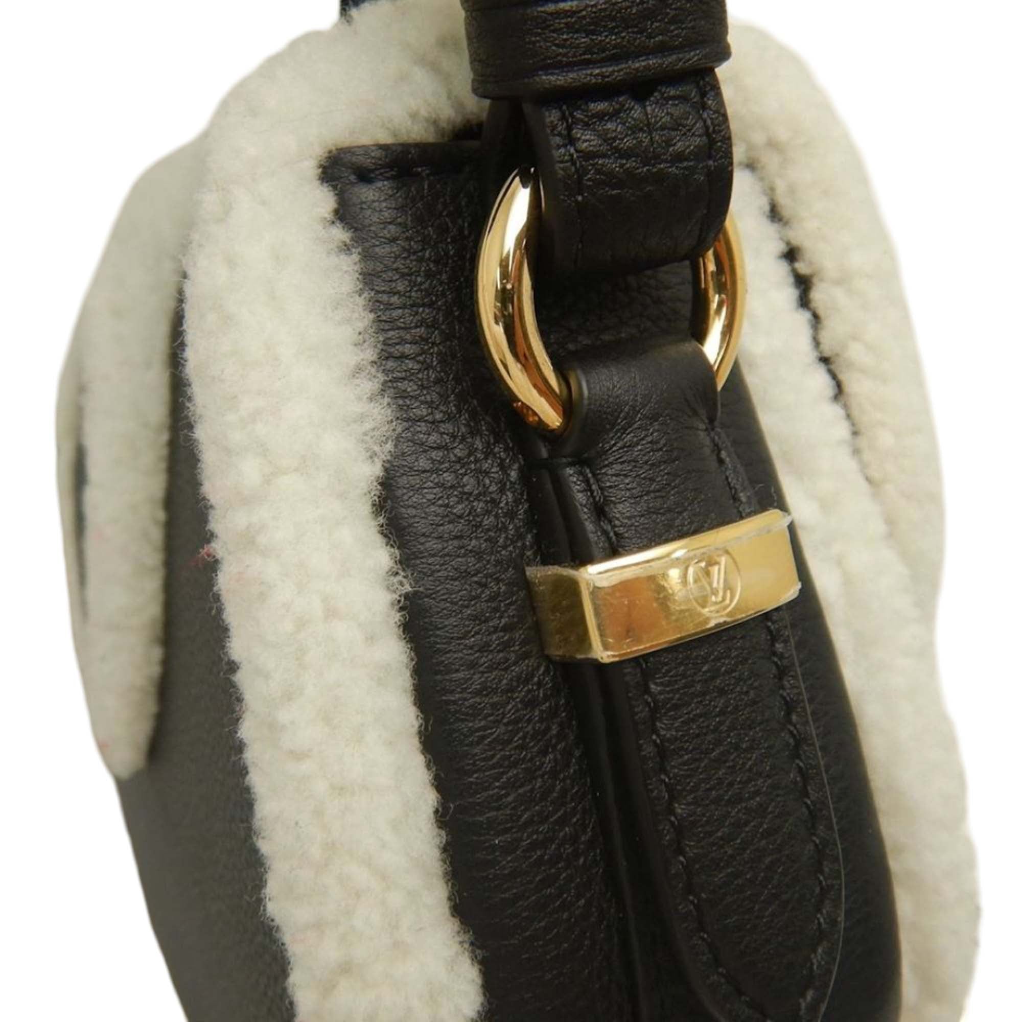 Louis Vuitton Shearling Trimmed Grained Calfskin LV Pont 9 Soft PM - image 11