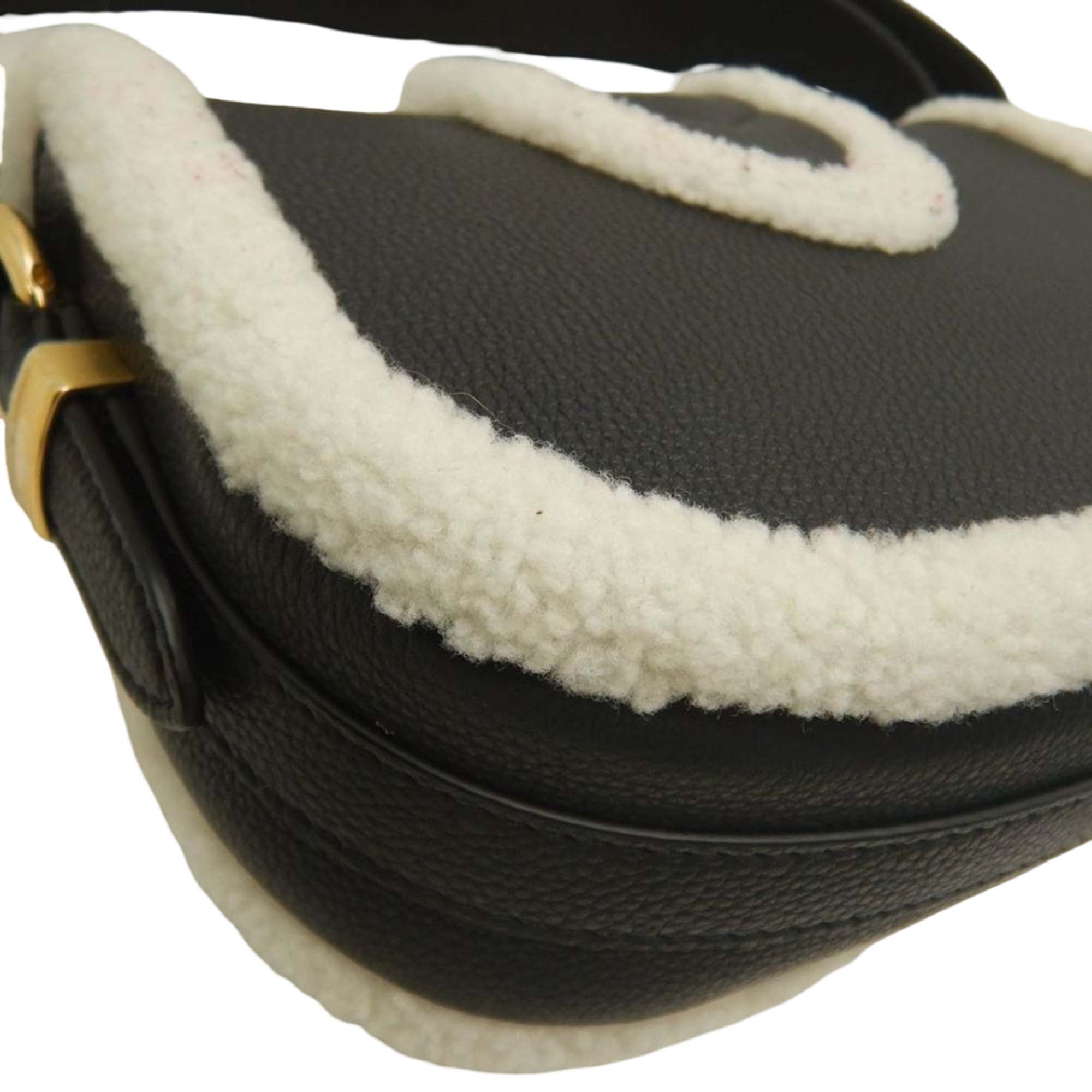 Louis Vuitton Shearling Trimmed Grained Calfskin LV Pont 9 Soft PM - image 13