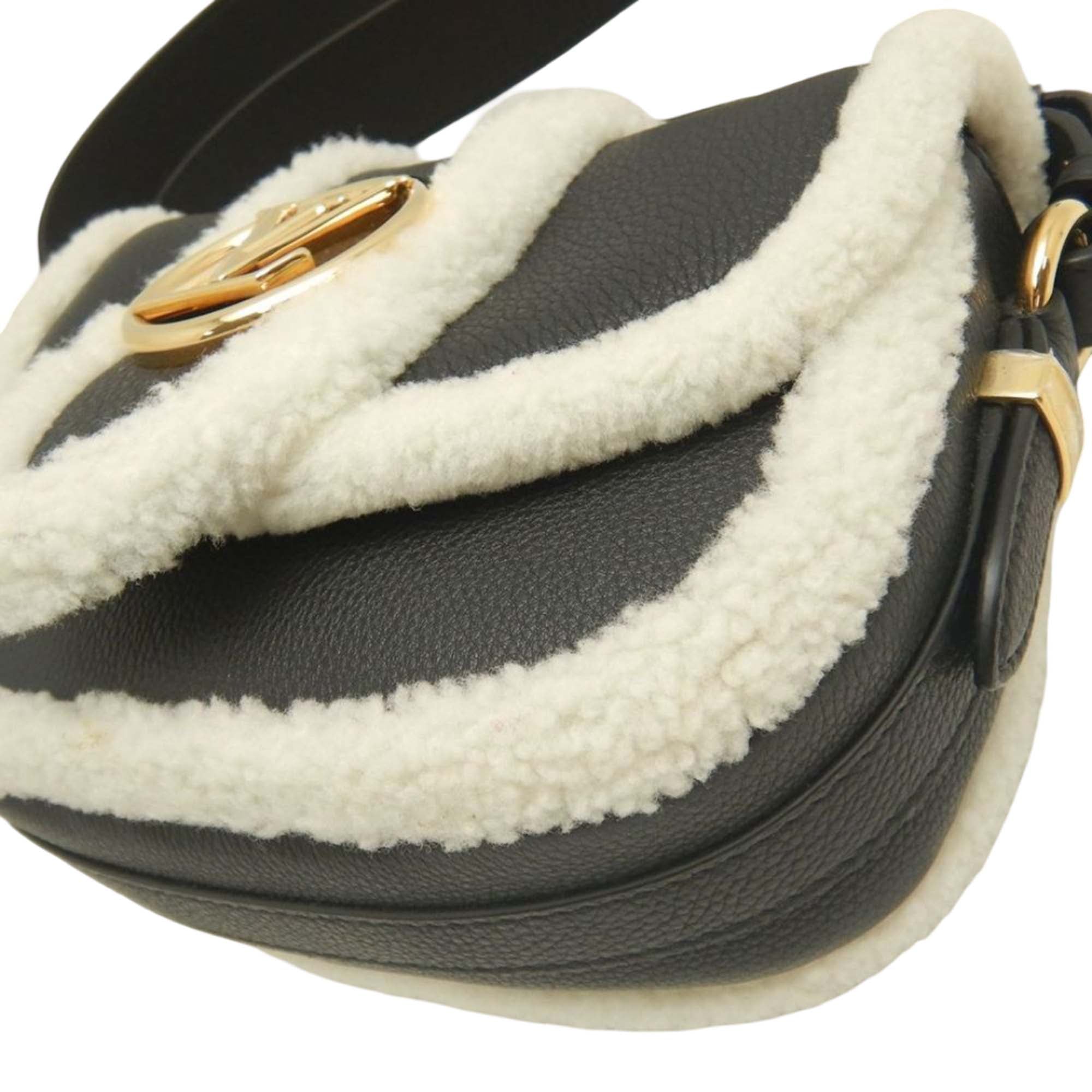 Louis Vuitton Shearling Trimmed Grained Calfskin LV Pont 9 Soft PM - image 14
