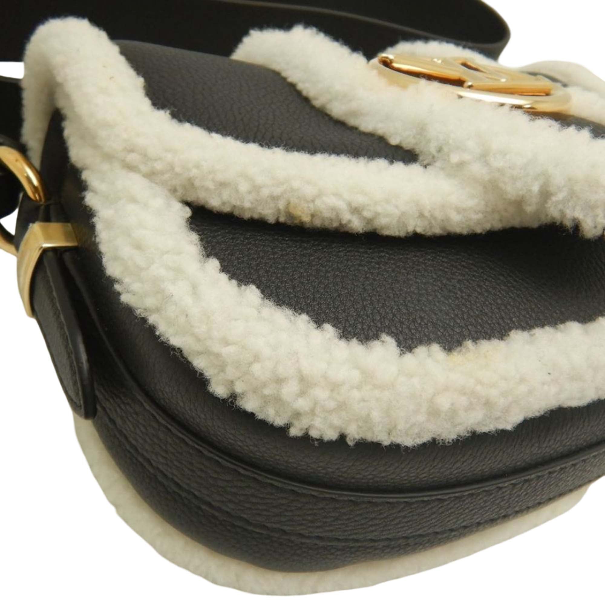 Louis Vuitton Shearling Trimmed Grained Calfskin LV Pont 9 Soft PM - image 15