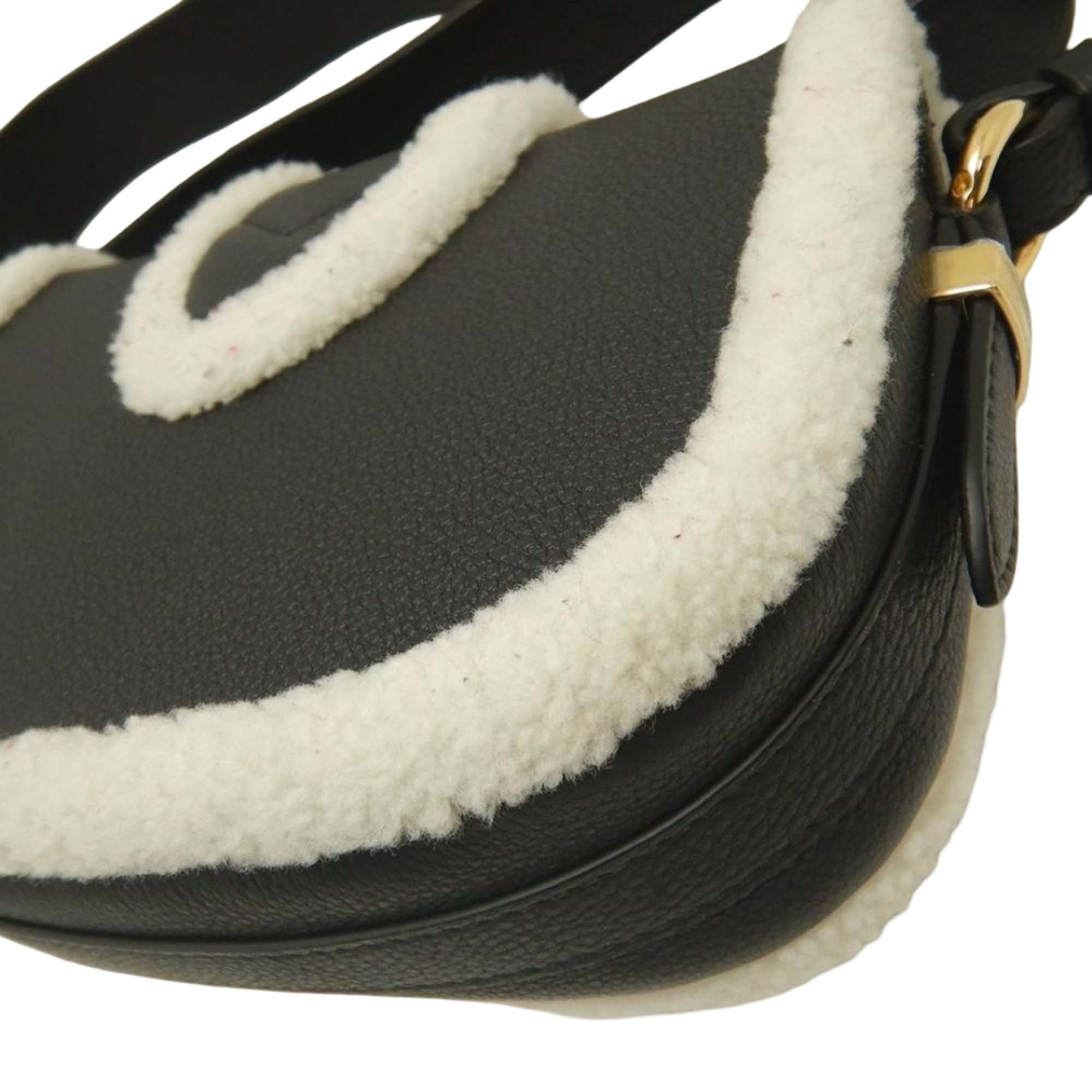 Louis Vuitton Shearling Trimmed Grained Calfskin LV Pont 9 Soft PM - image 16