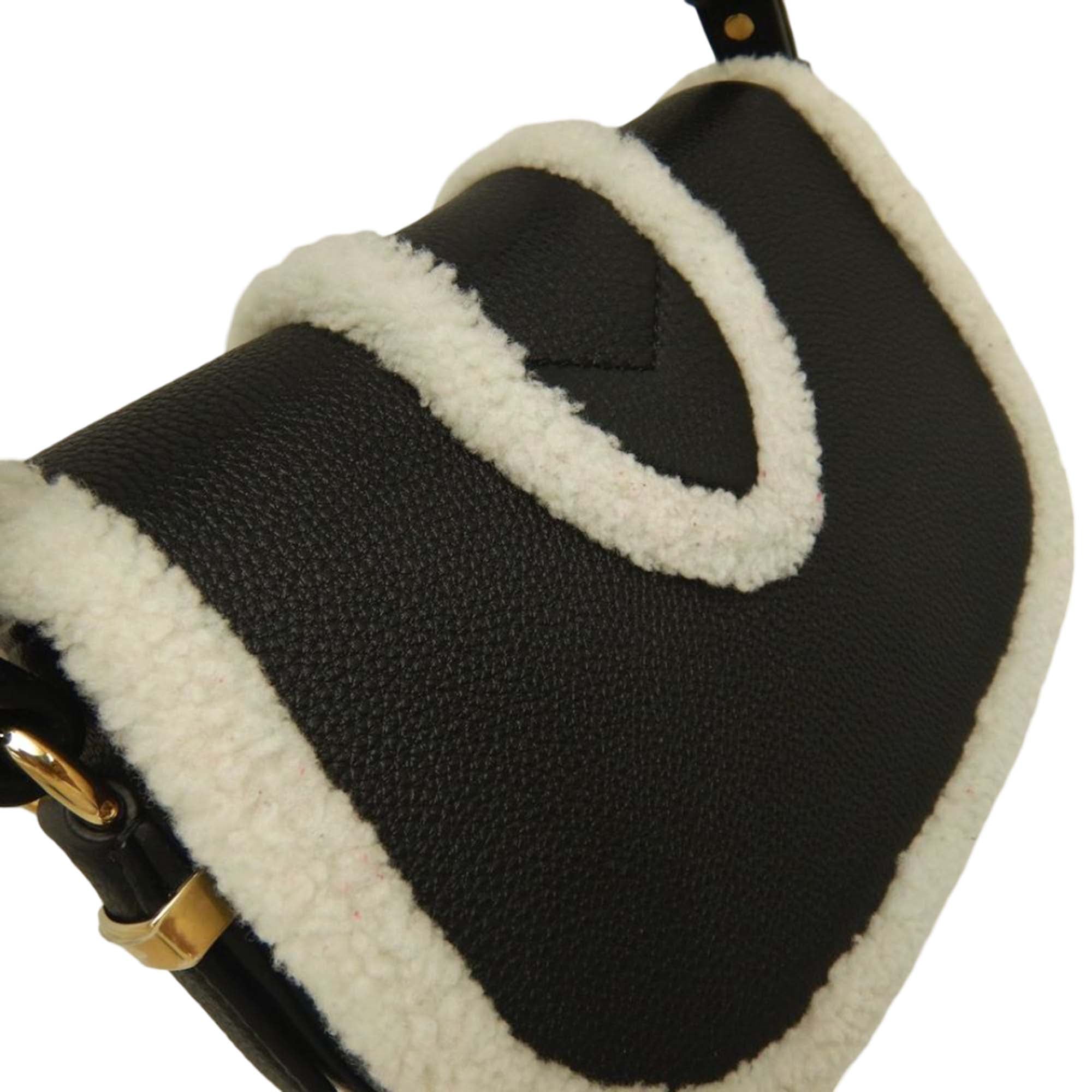 Louis Vuitton Shearling Trimmed Grained Calfskin LV Pont 9 Soft PM - image 19