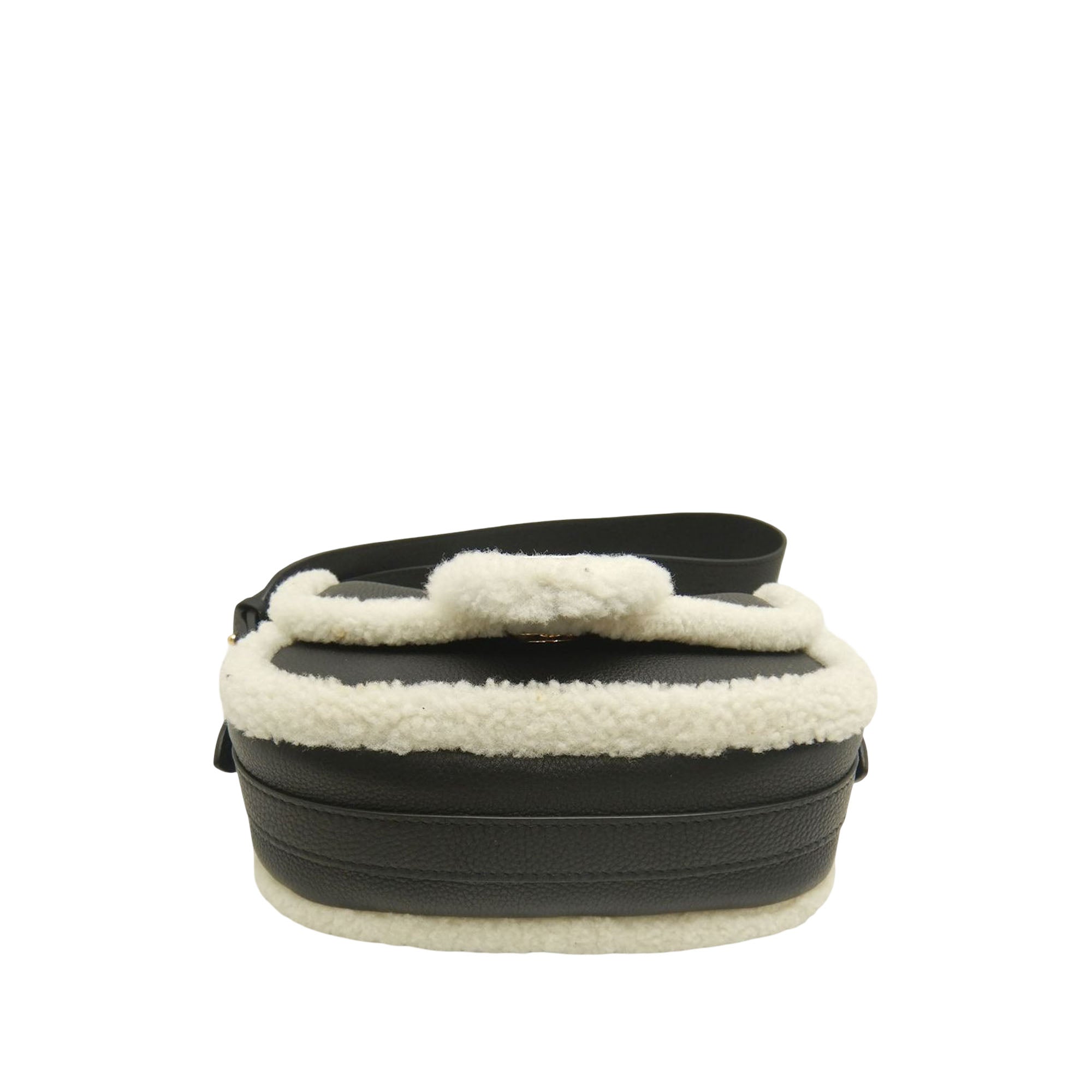 Louis Vuitton Shearling Trimmed Grained Calfskin LV Pont 9 Soft PM - image 3