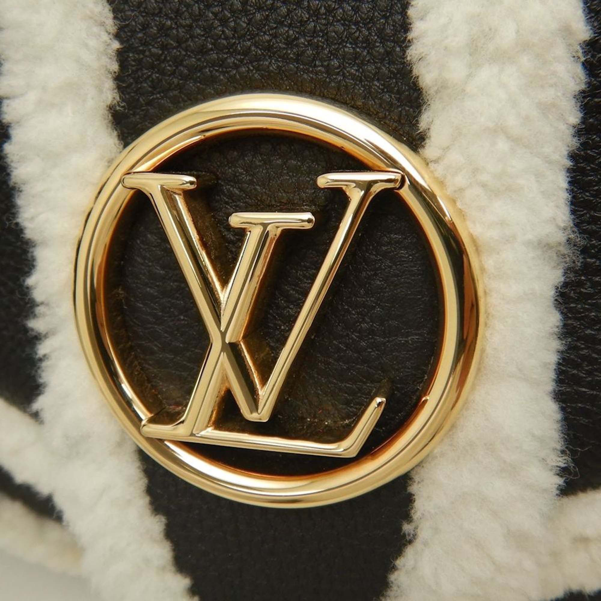 Louis Vuitton Shearling Trimmed Grained Calfskin LV Pont 9 Soft PM - image 5