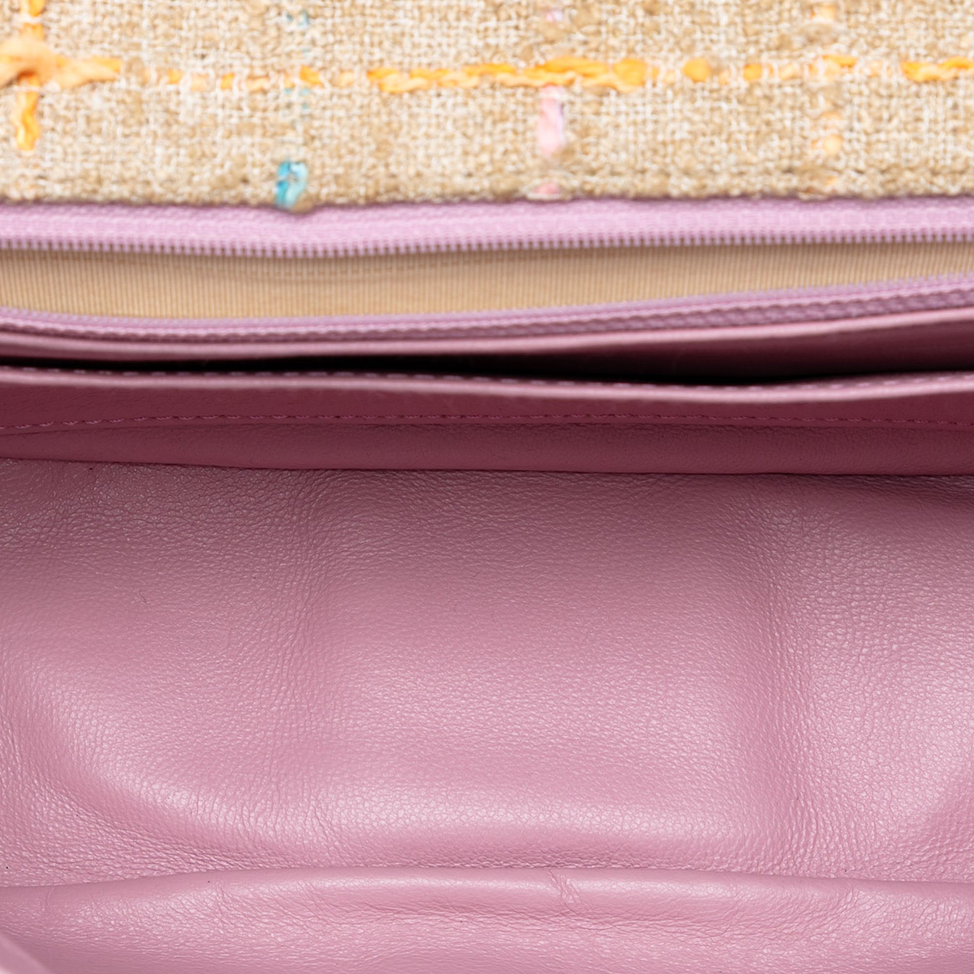 Chanel Chocolate Bar Tweed Mademoiselle Satchel - image 4