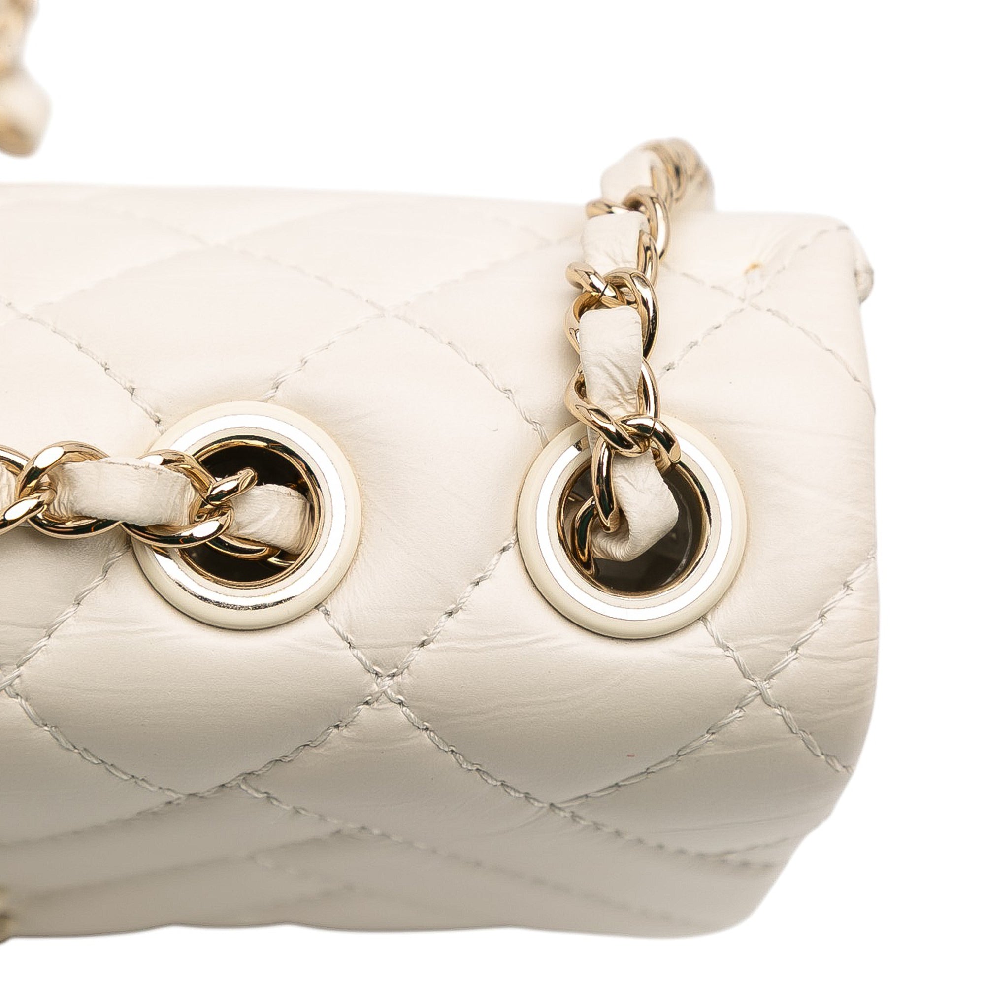 Chanel Small Mix Quilted Aged Calfskin New Clutch Flap - image 10