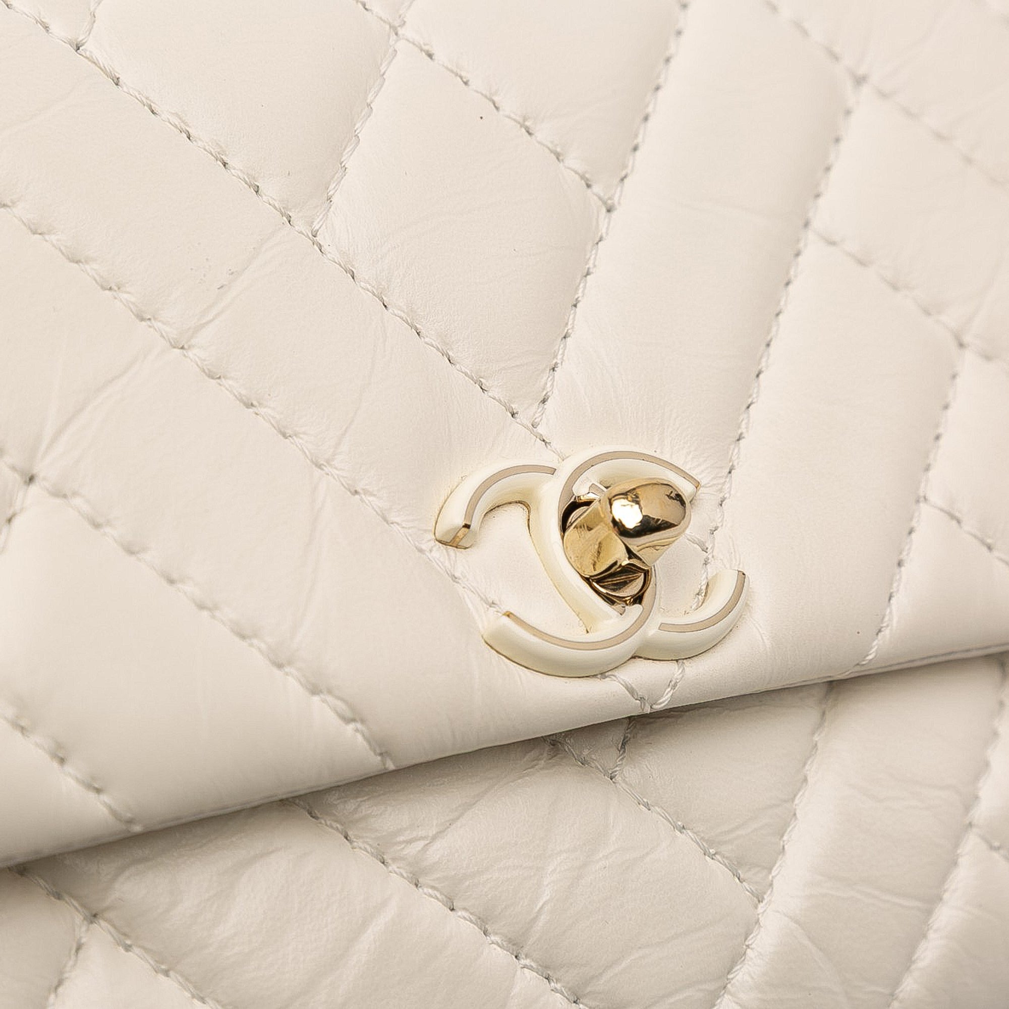 Chanel Small Mix Quilted Aged Calfskin New Clutch Flap - image 9