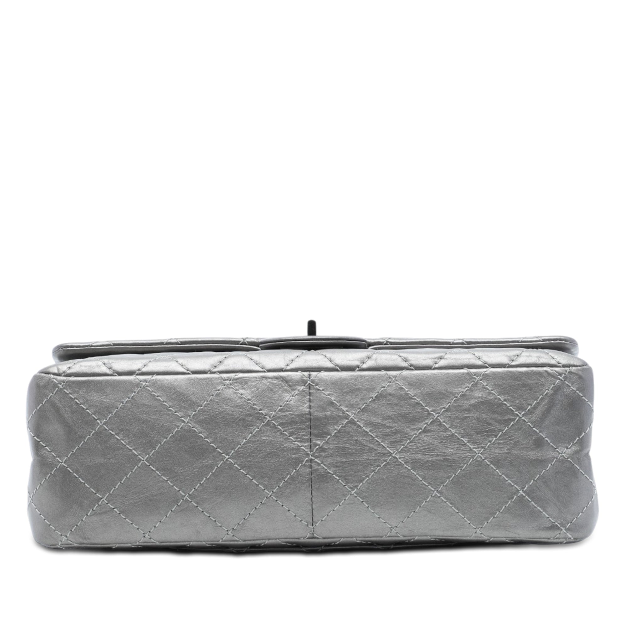 Chanel Quilted Metallic Aged Calfskin Reissue 2.55 Double Flap 226 - image 3
