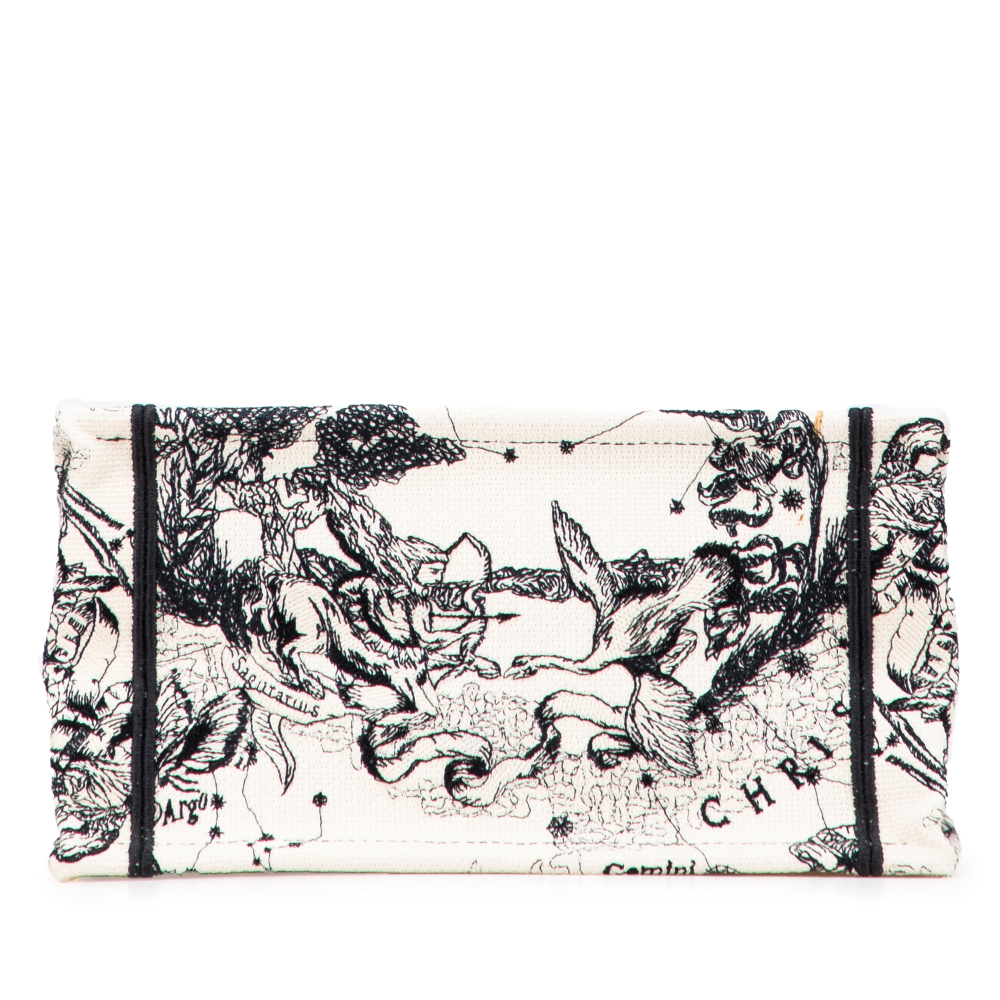 Dior Small Canvas Embroidered Zodiac Toile De Jouy Book Tote - image 3