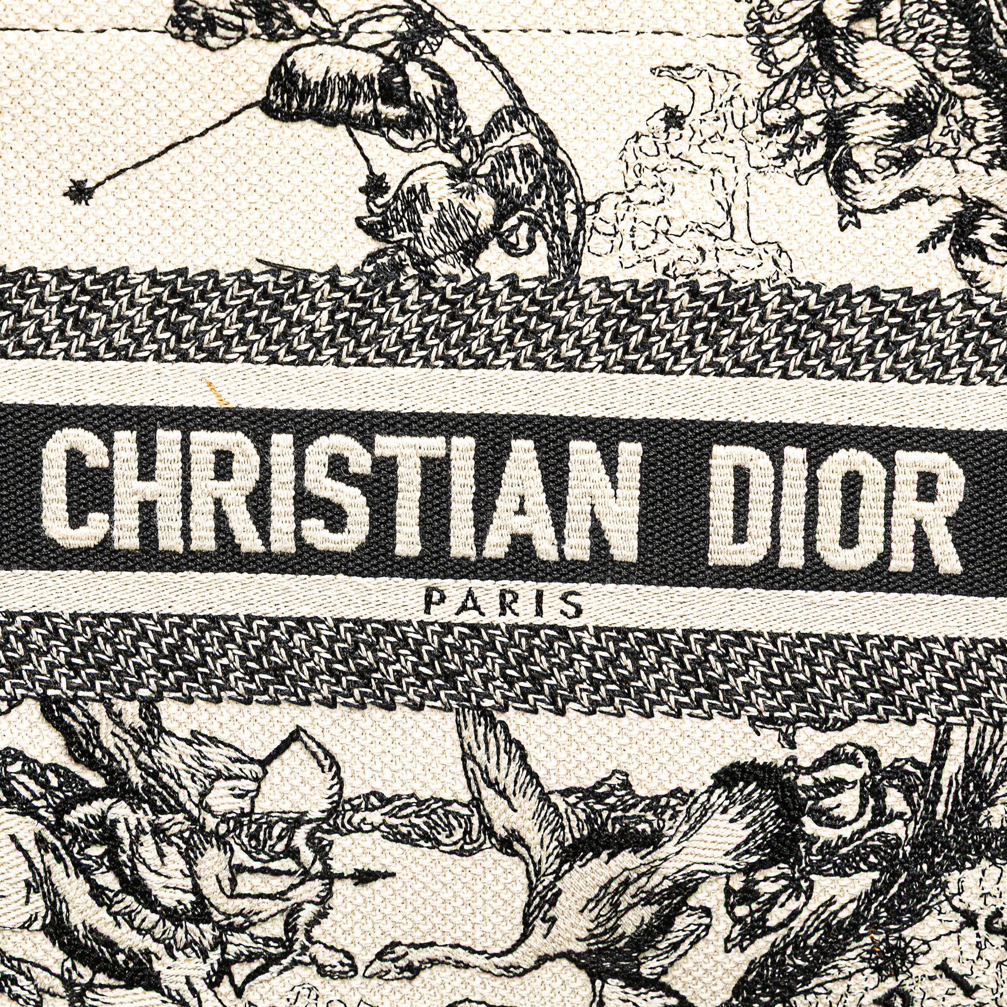 Dior Small Canvas Embroidered Zodiac Toile De Jouy Book Tote - image 7