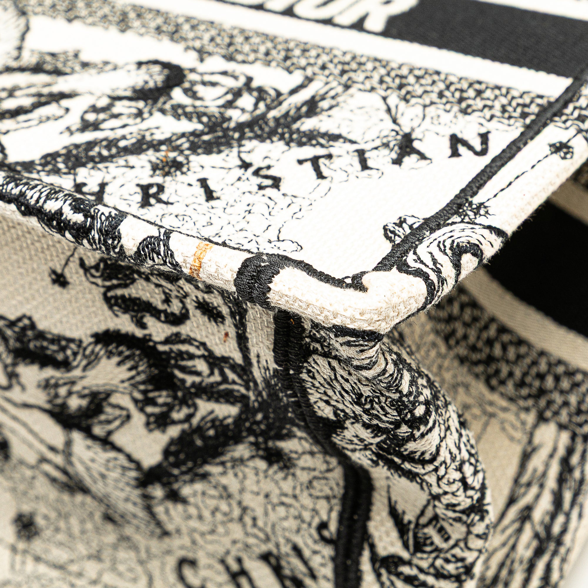 Dior Small Canvas Embroidered Zodiac Toile De Jouy Book Tote - image 8