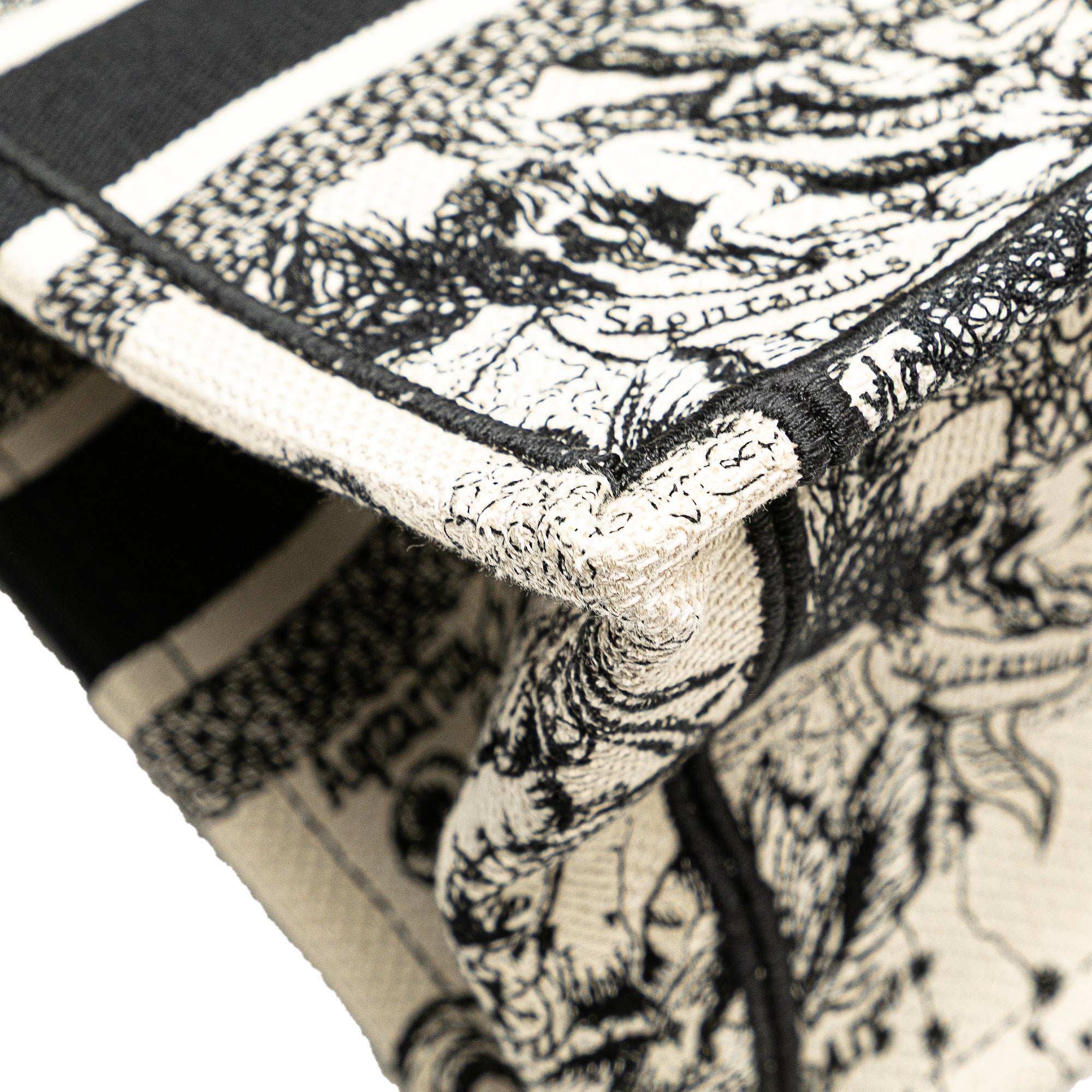 Dior Small Canvas Embroidered Zodiac Toile De Jouy Book Tote - image 9