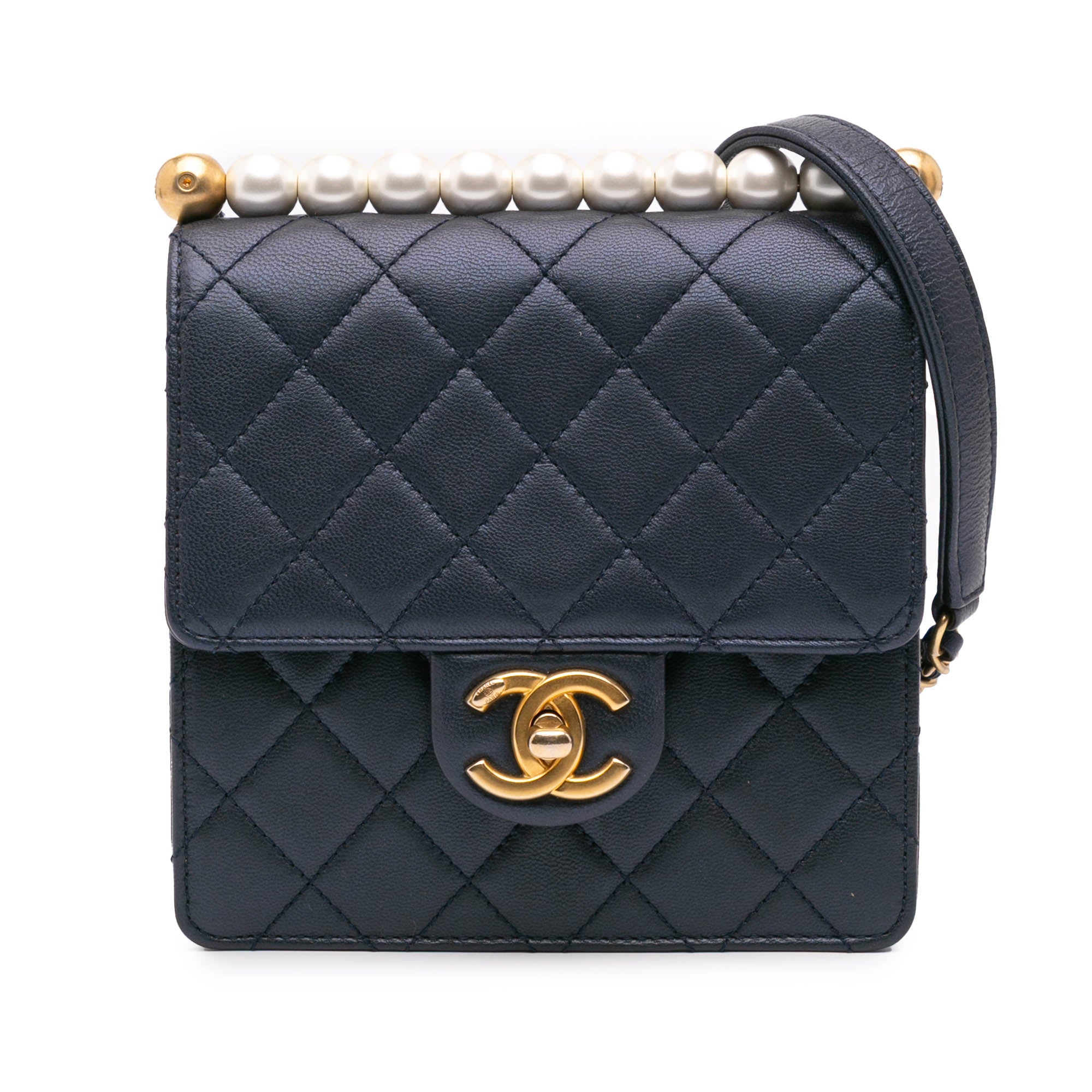 Chanel Small Lambskin Chic Pearls Flap - image 1