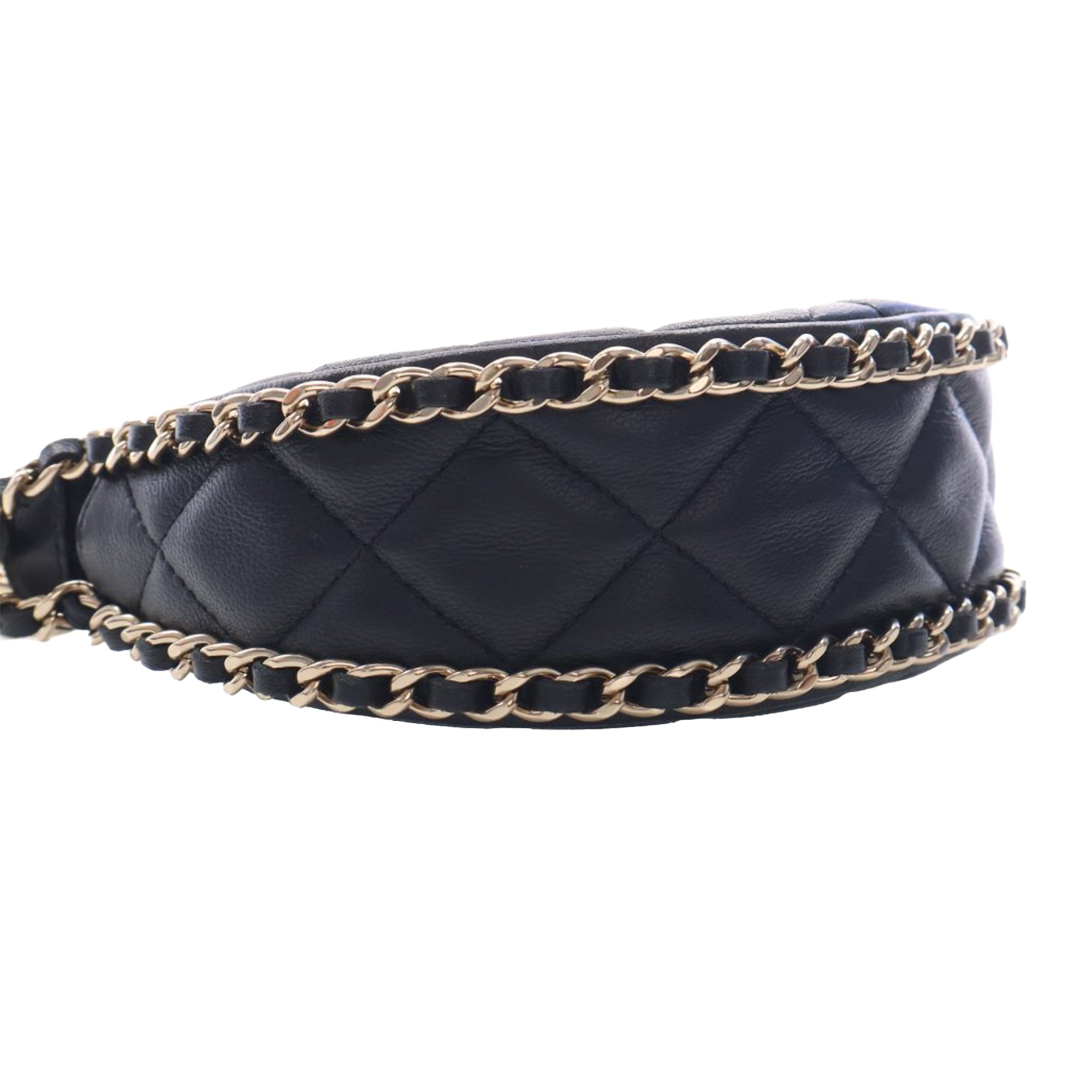 Chanel Mini Quilted Lambskin Chain Around Hook Hobo - image 10