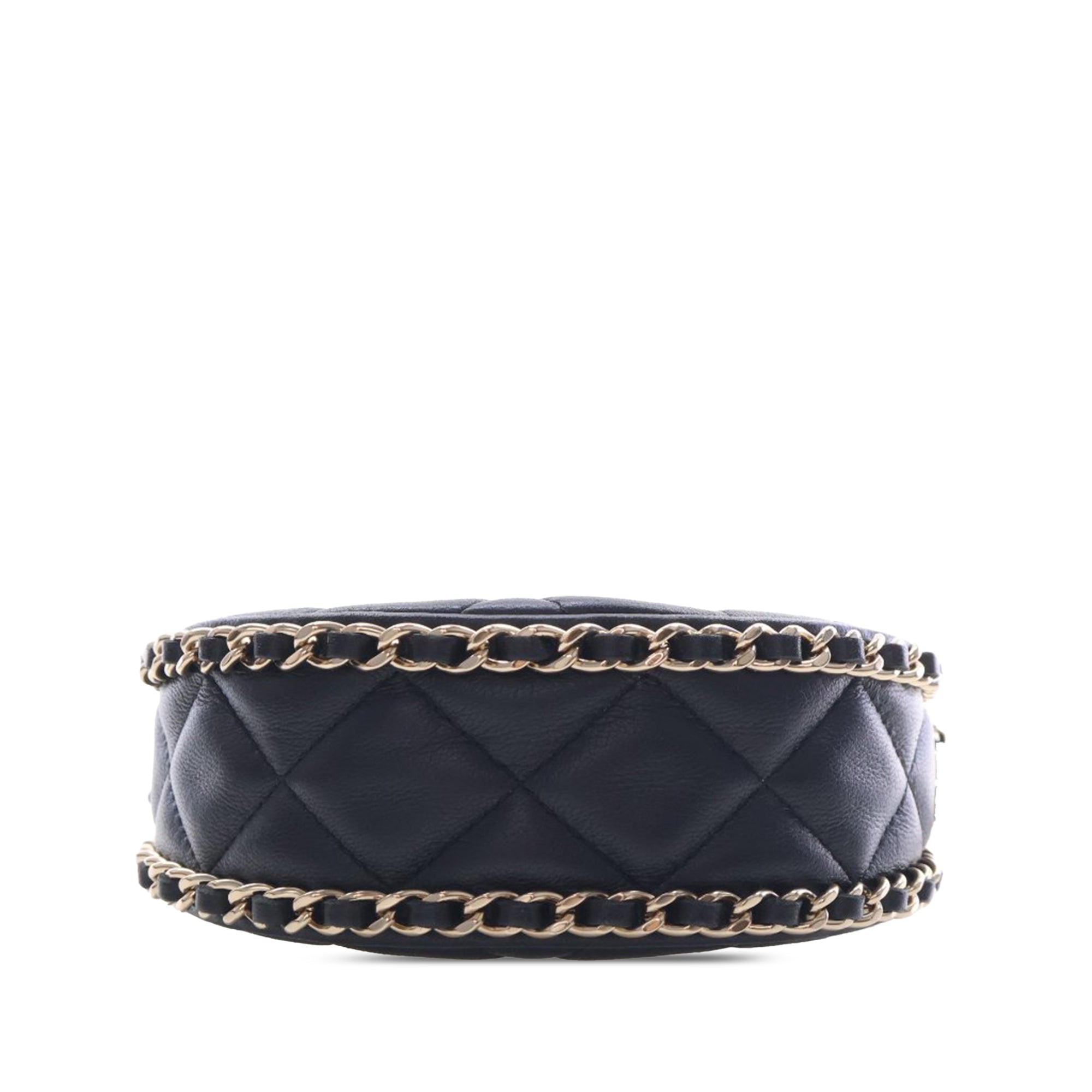 Chanel Mini Quilted Lambskin Chain Around Hook Hobo - image 3