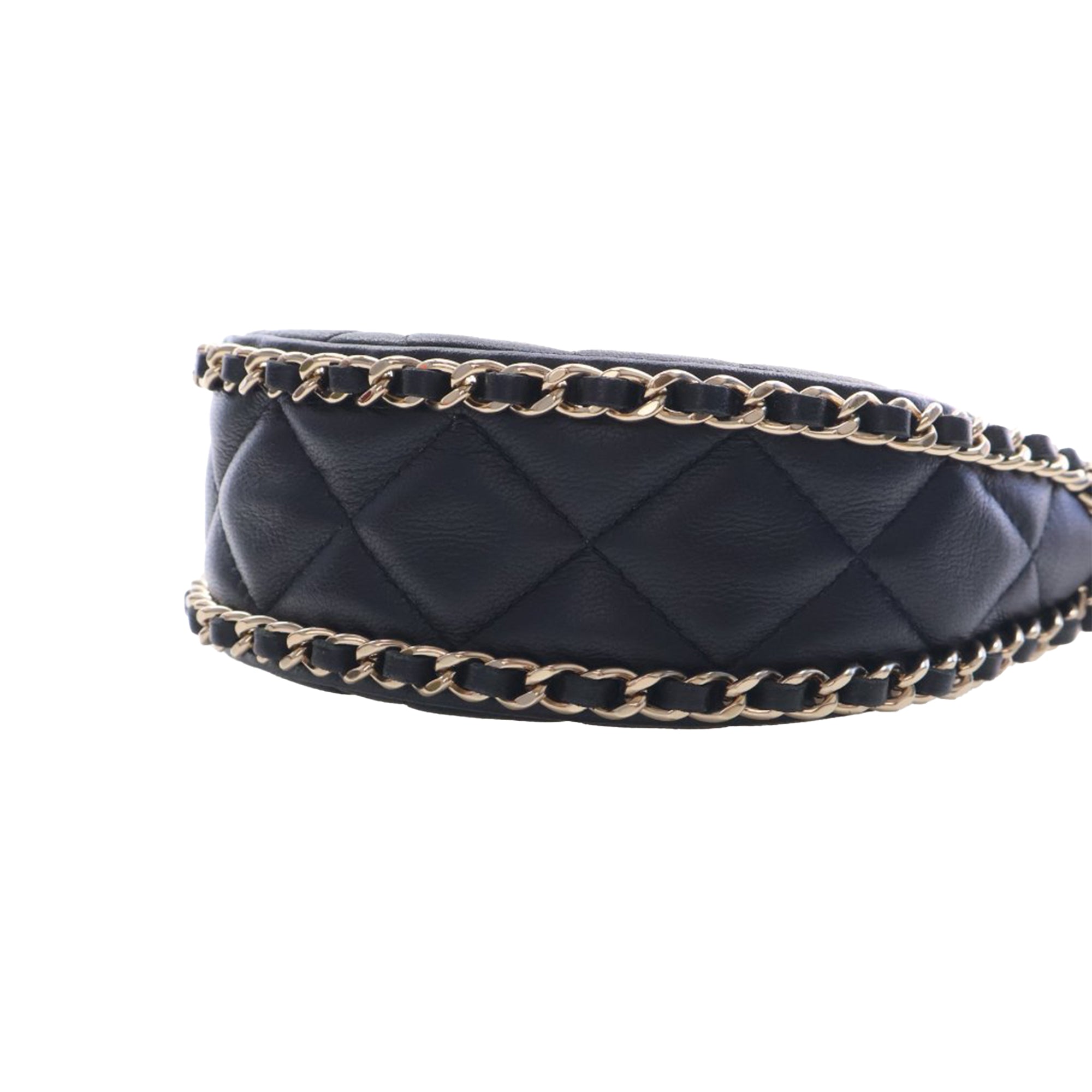 Chanel Mini Quilted Lambskin Chain Around Hook Hobo - image 9