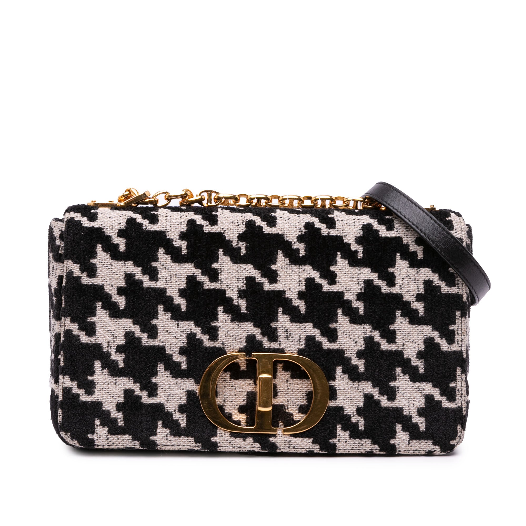 Dior Medium Technical Canvas Macro Houndstooth Caro Bag - image 1