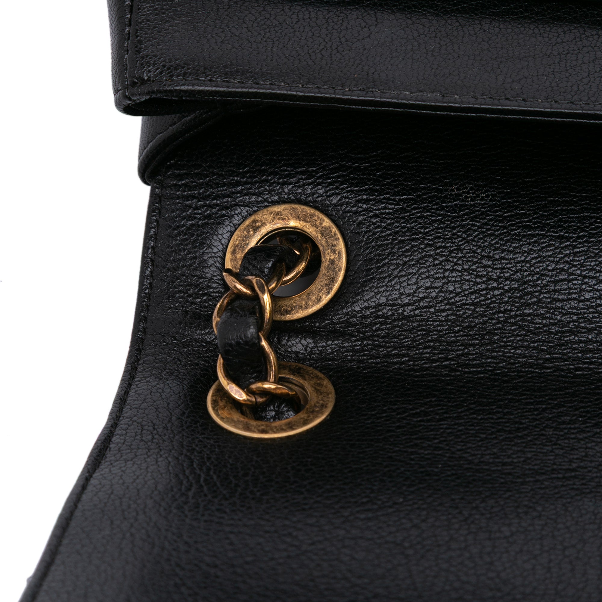 Chanel Large Diagonal Quilted Goatskin Flap - image 9