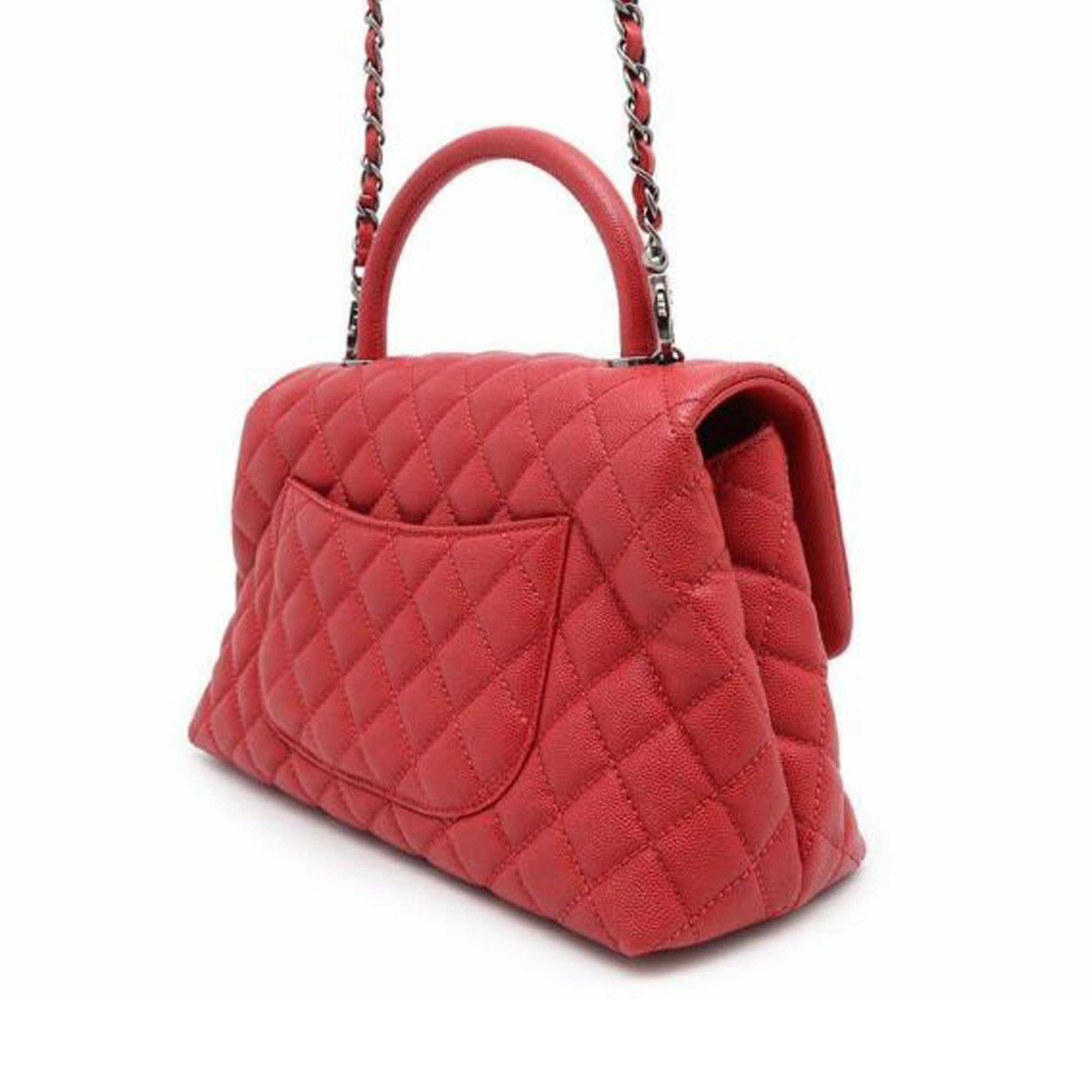 Chanel Small Caviar Coco Top Handle Bag - image 2