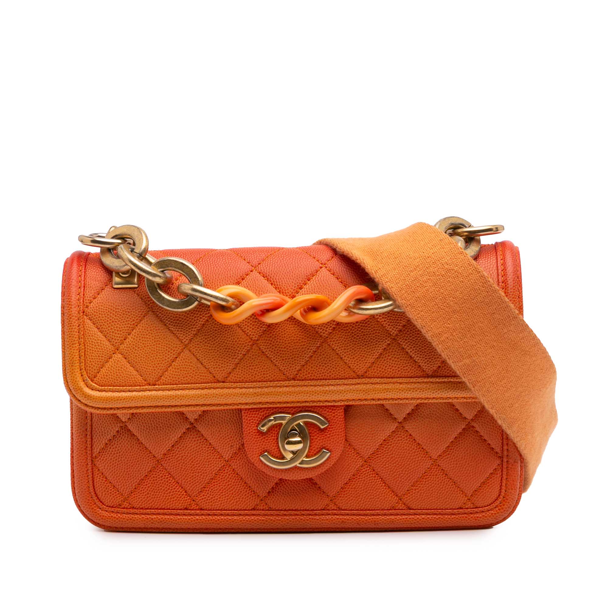 Chanel Small Quilted Caviar Sunset On The Sea Flap - image 1