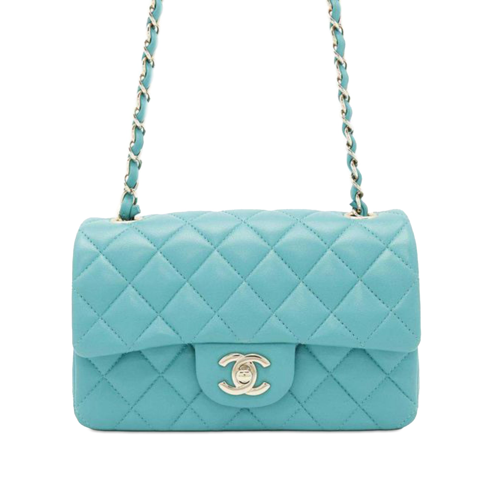 Chanel Mini Rectangular Classic Lambskin Single Flap - image 1