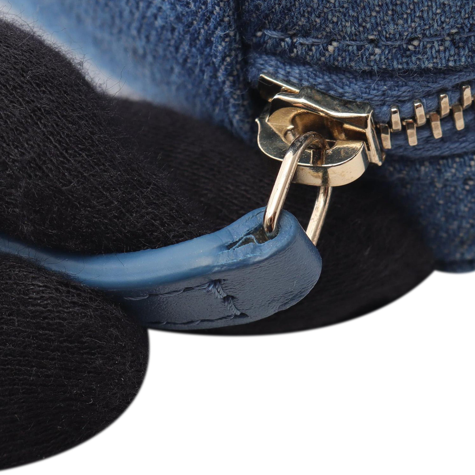 Chanel Quilted Denim Pearl Crush Camera Bag - image 8