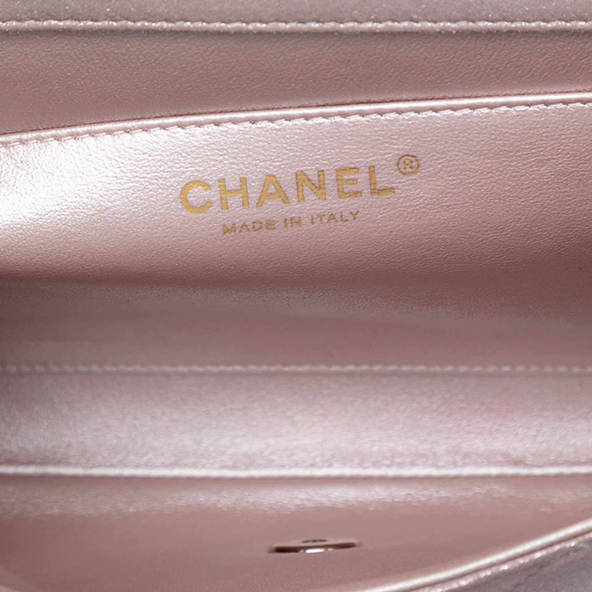 Chanel CC Quilted Iridescent Calfskin Clutch with Chain - image 5