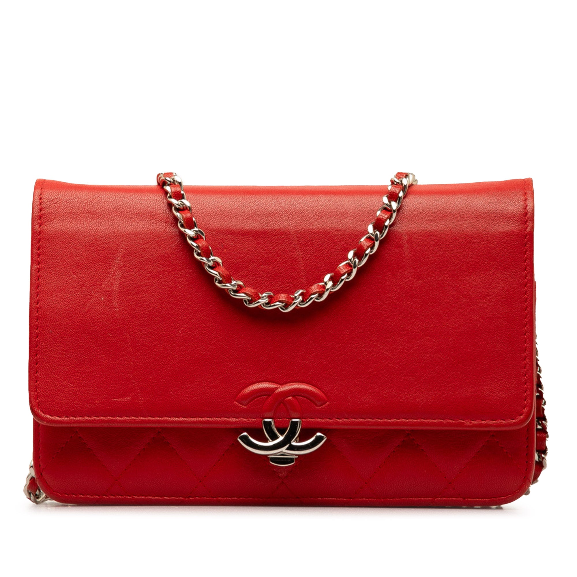 Chanel Grained Calfskin CC Box Wallet On Chain - image 1