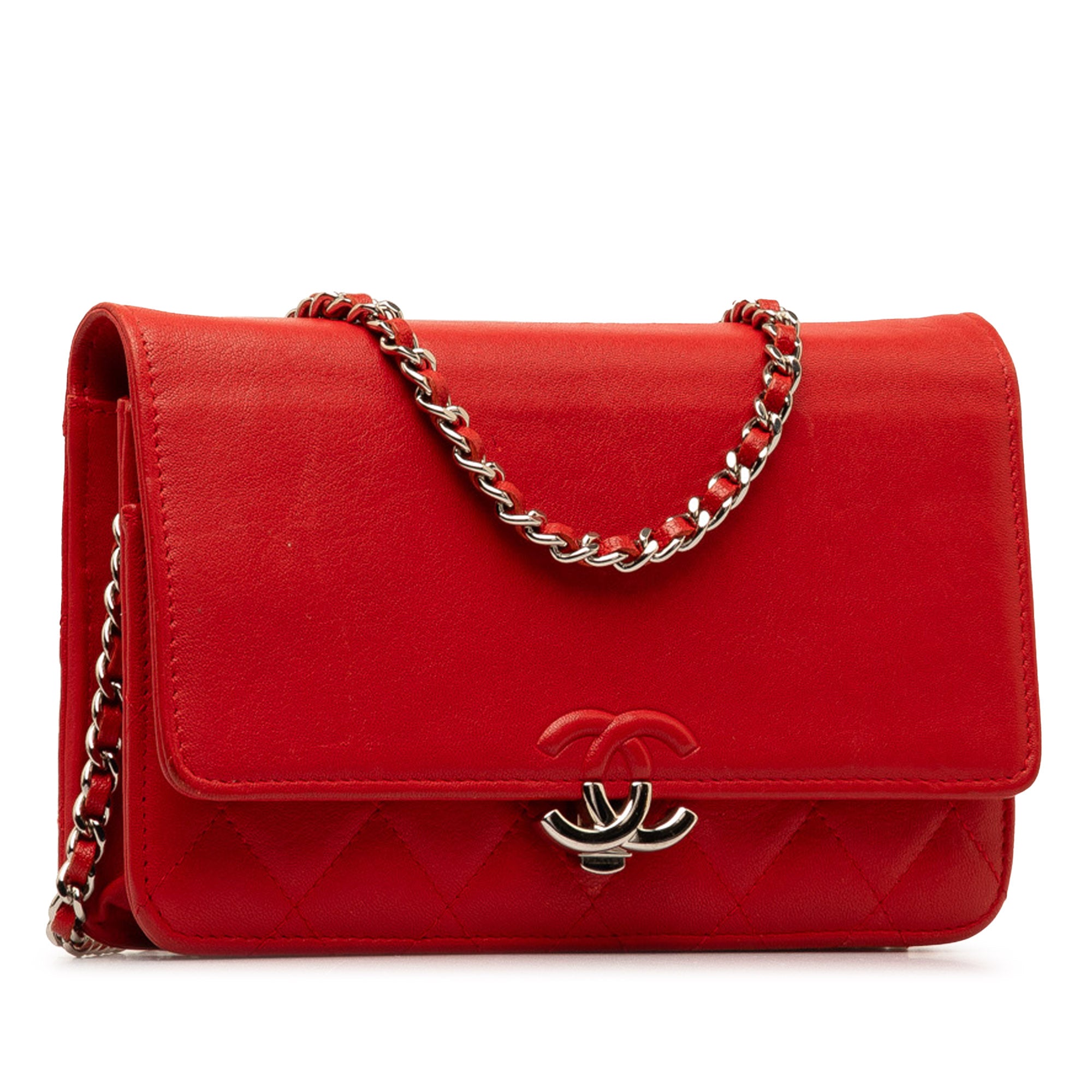 Chanel Grained Calfskin CC Box Wallet On Chain - image 2