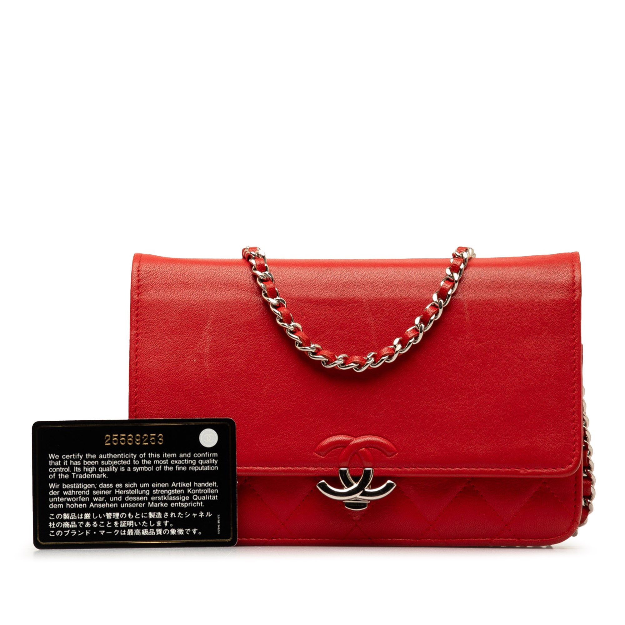 Chanel Grained Calfskin CC Box Wallet On Chain - image 20