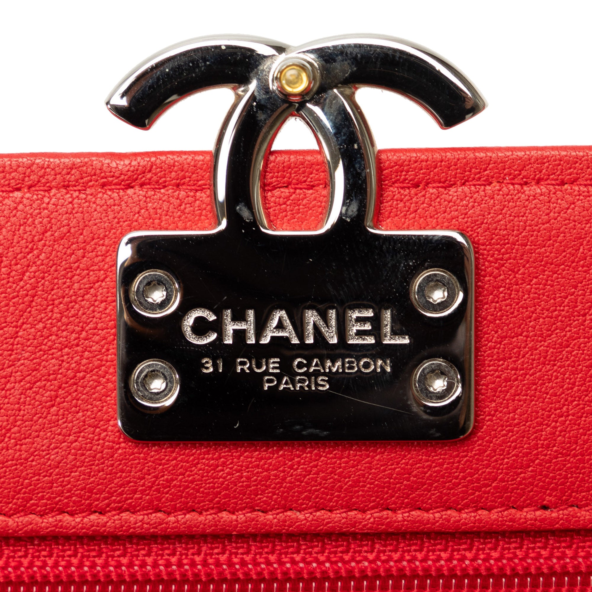 Chanel Grained Calfskin CC Box Wallet On Chain - image 6