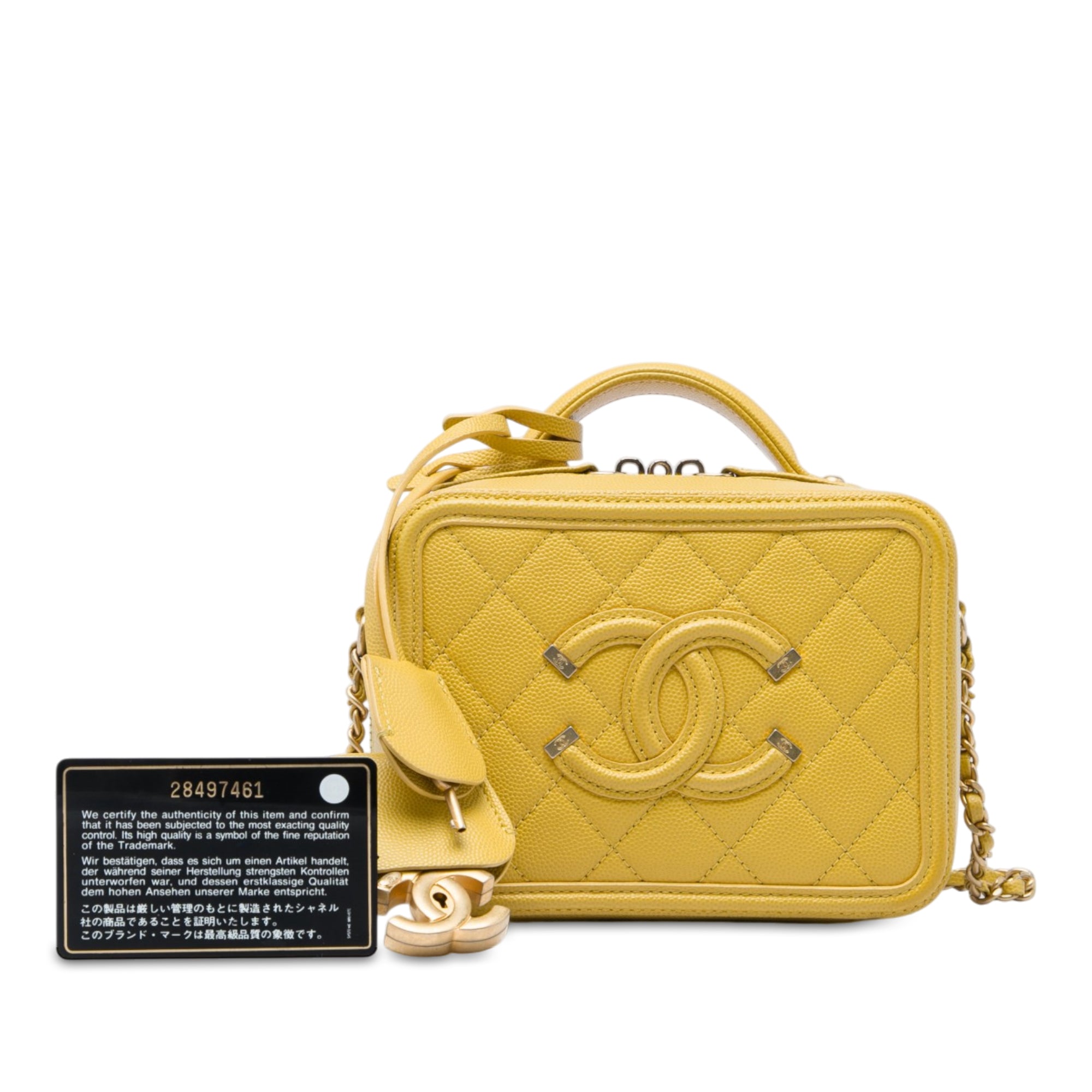 Chanel Small Caviar CC Filigree Vanity Case - image 6