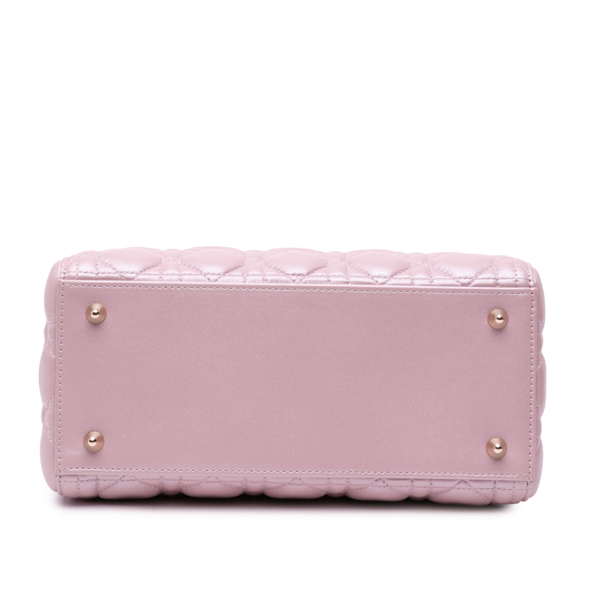 Dior Medium Pearlescent Lambskin Cannage Lady Dior - image 3