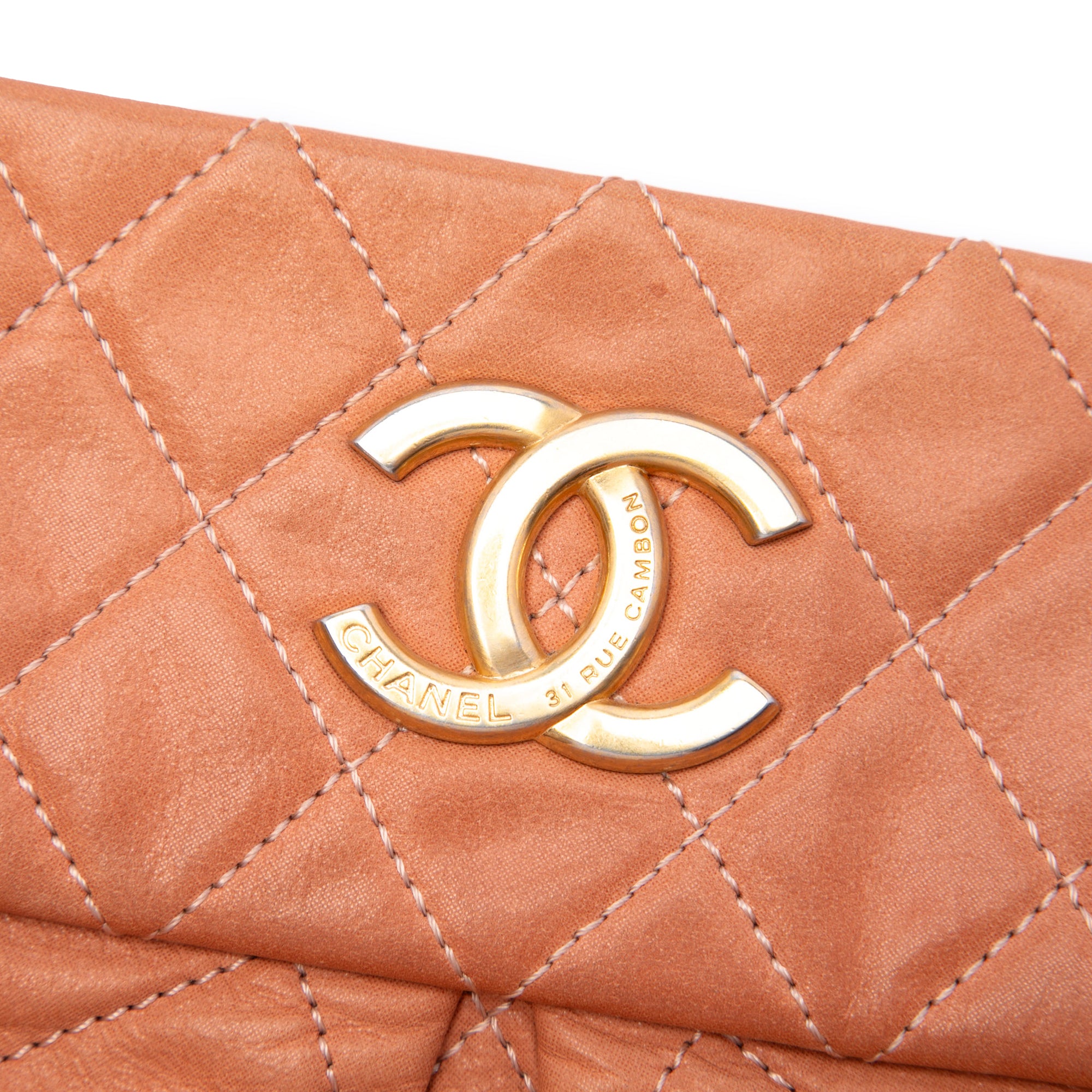 Chanel Quilted Iridescent Calfskin Chic Quilt Bowling Bag - image 5
