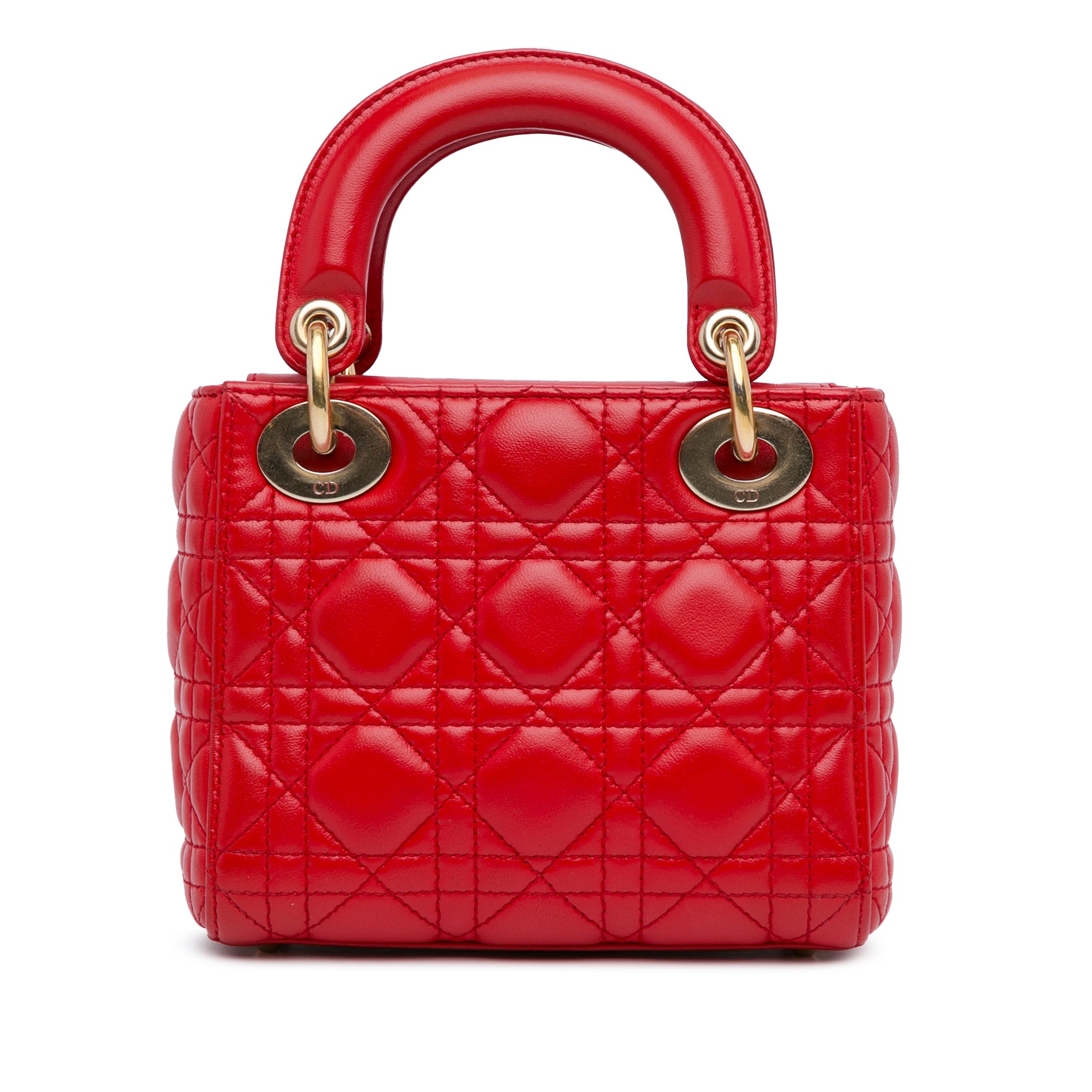 Dior Mini Lambskin Cannage Lady Dior - image 3