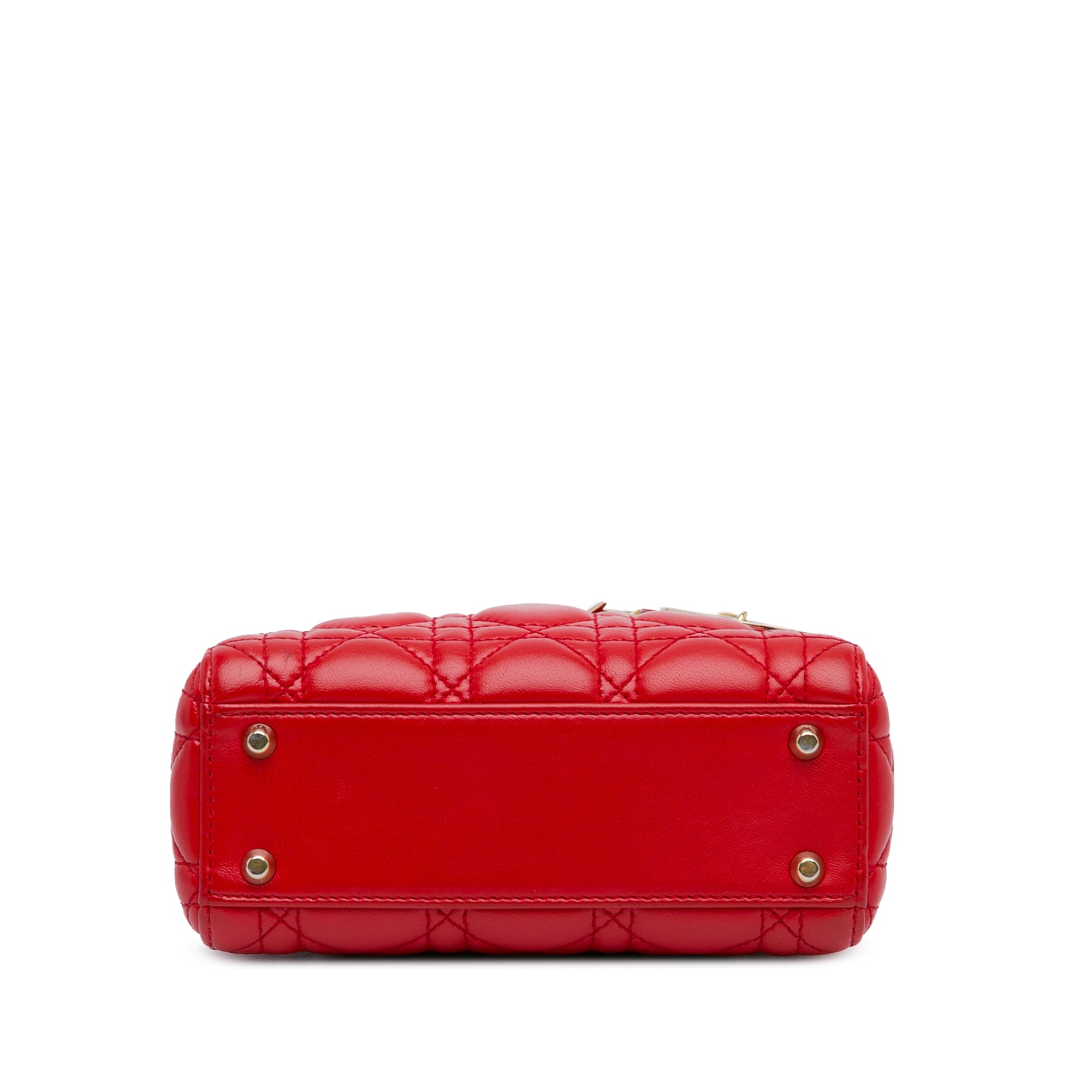 Dior Mini Lambskin Cannage Lady Dior - image 4