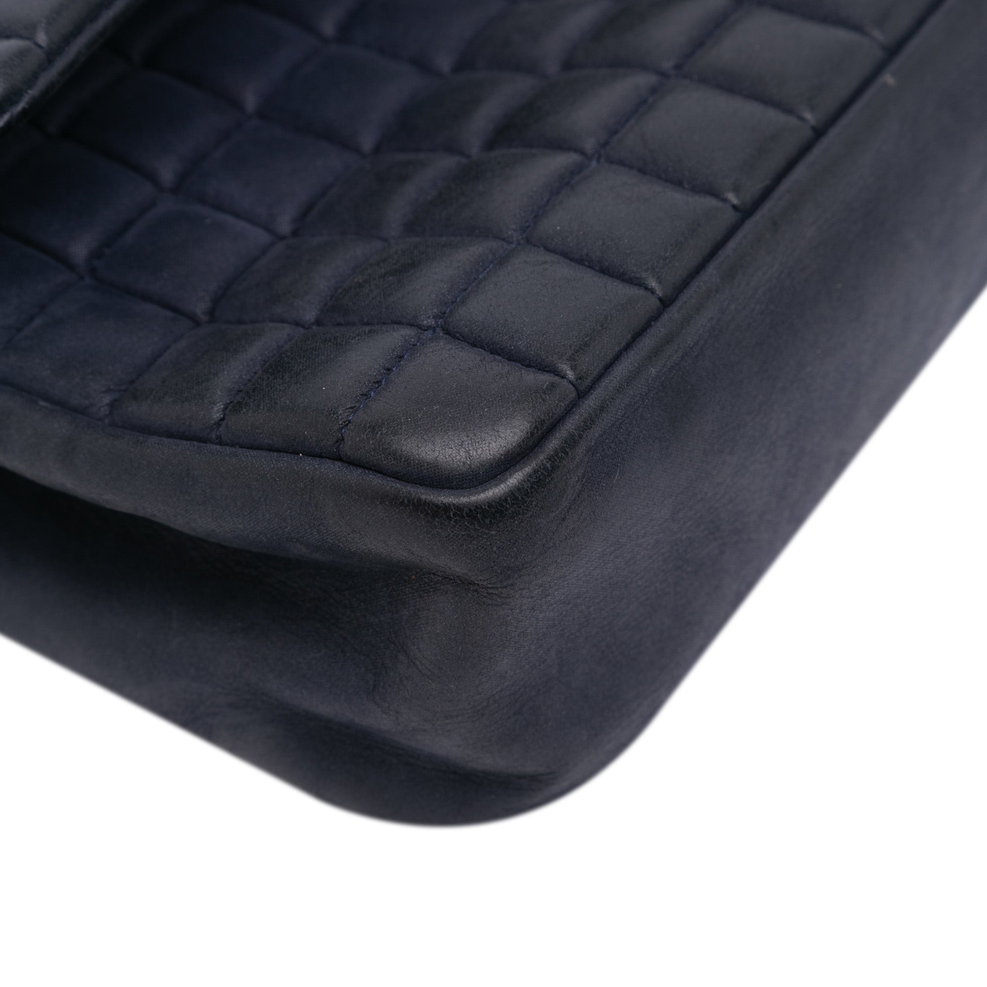 Chanel Chocolate Bar Iridescent Calfskin Bubble Flap - image 8