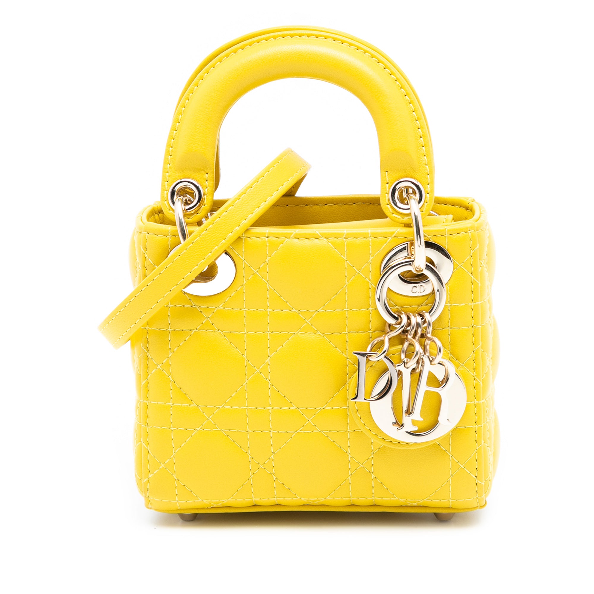 Dior Micro Lambskin Cannage Lady Dior - image 1