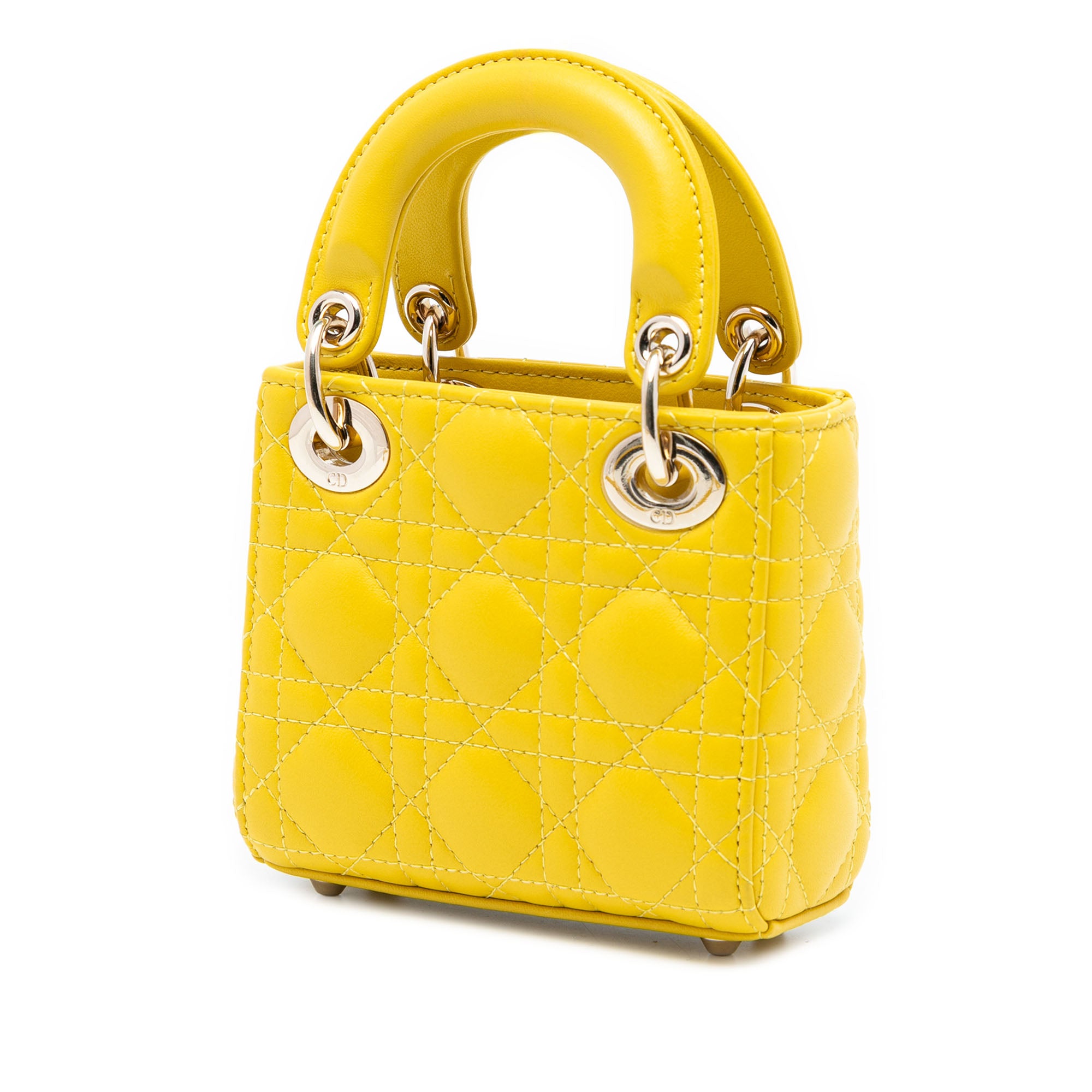 Dior Micro Lambskin Cannage Lady Dior - image 2