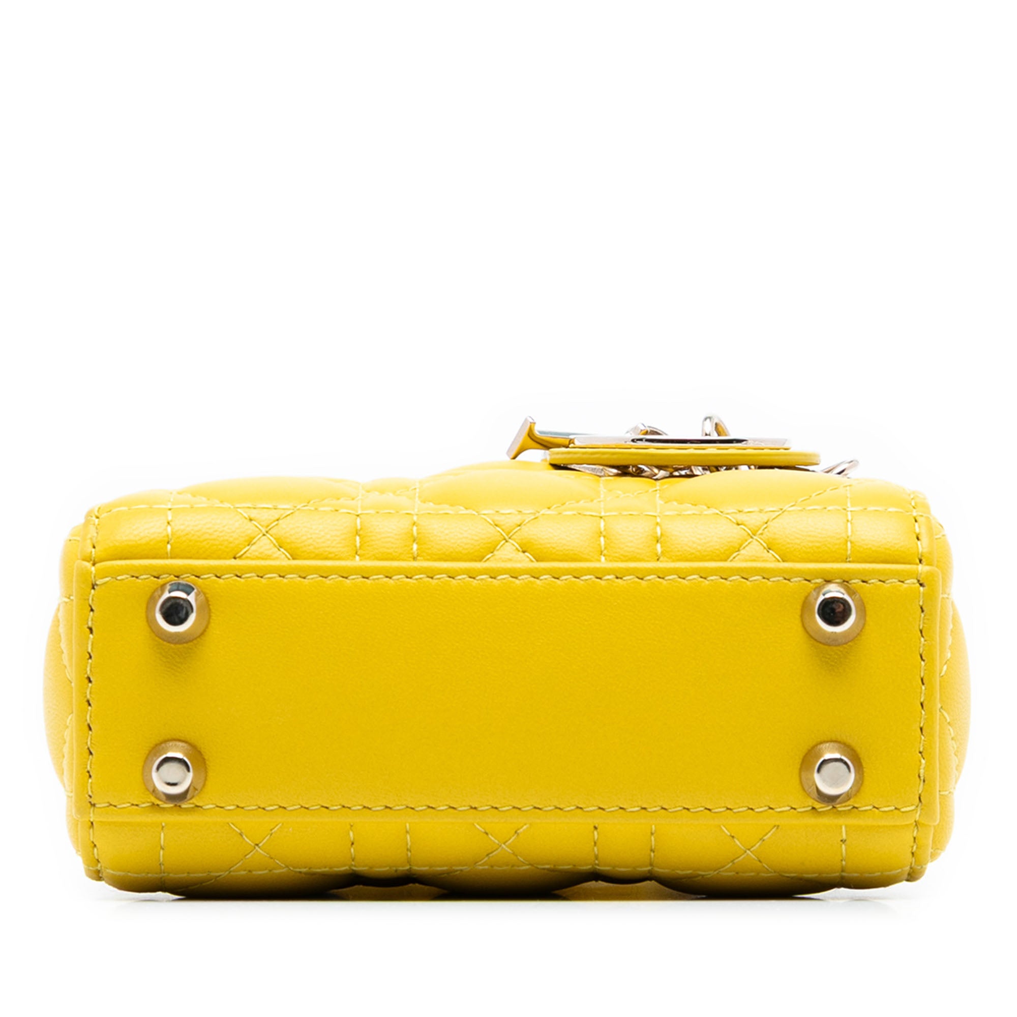 Dior Micro Lambskin Cannage Lady Dior - image 3