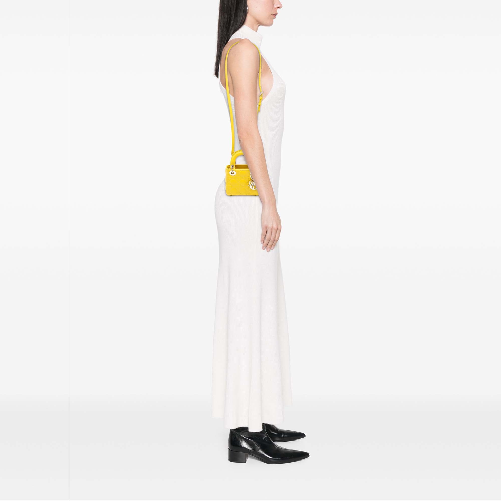 Dior Micro Lambskin Cannage Lady Dior - image 7