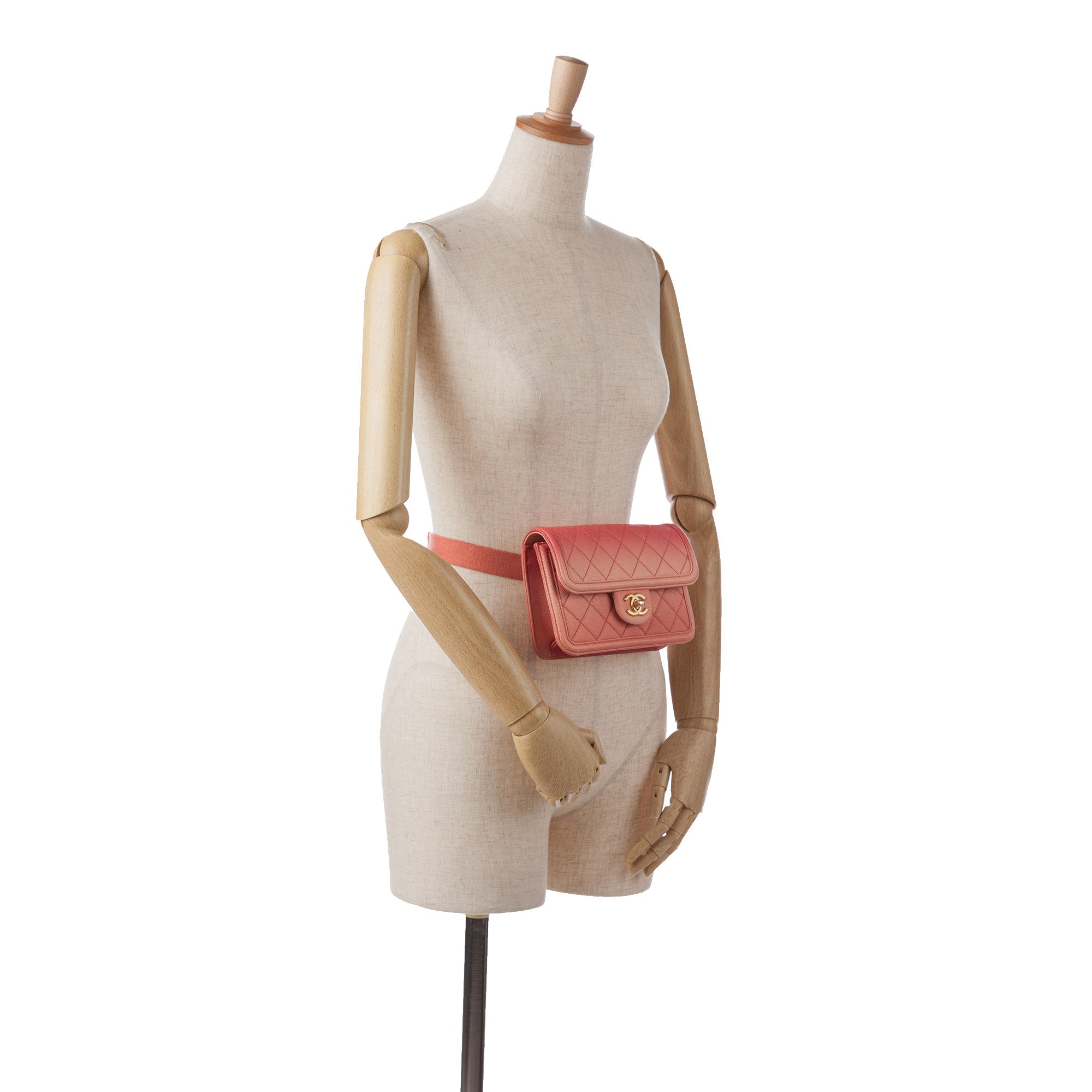 Chanel Quilted Caviar Sunset On The Sea Flap Belt Bag - image 10
