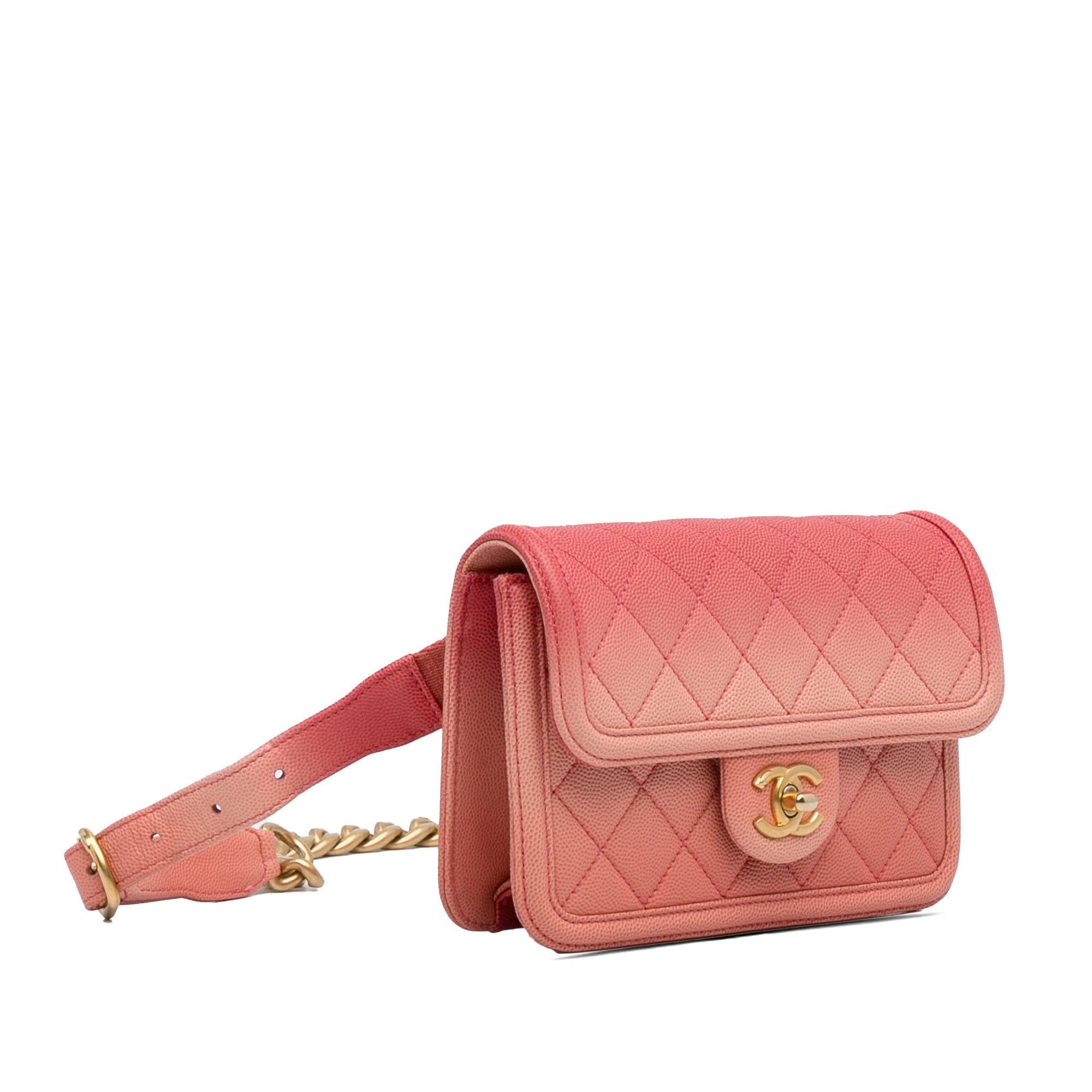 Chanel Quilted Caviar Sunset On The Sea Flap Belt Bag - image 2