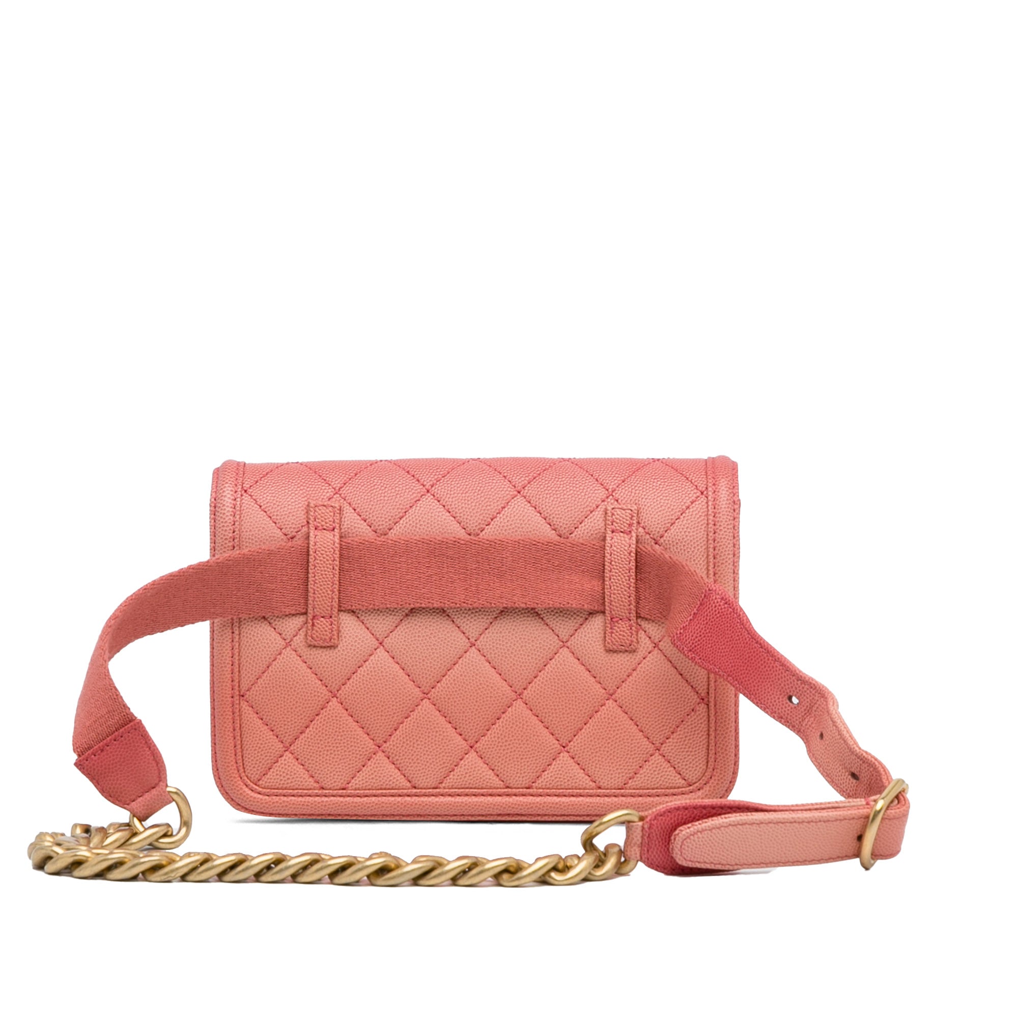 Chanel Quilted Caviar Sunset On The Sea Flap Belt Bag - image 4