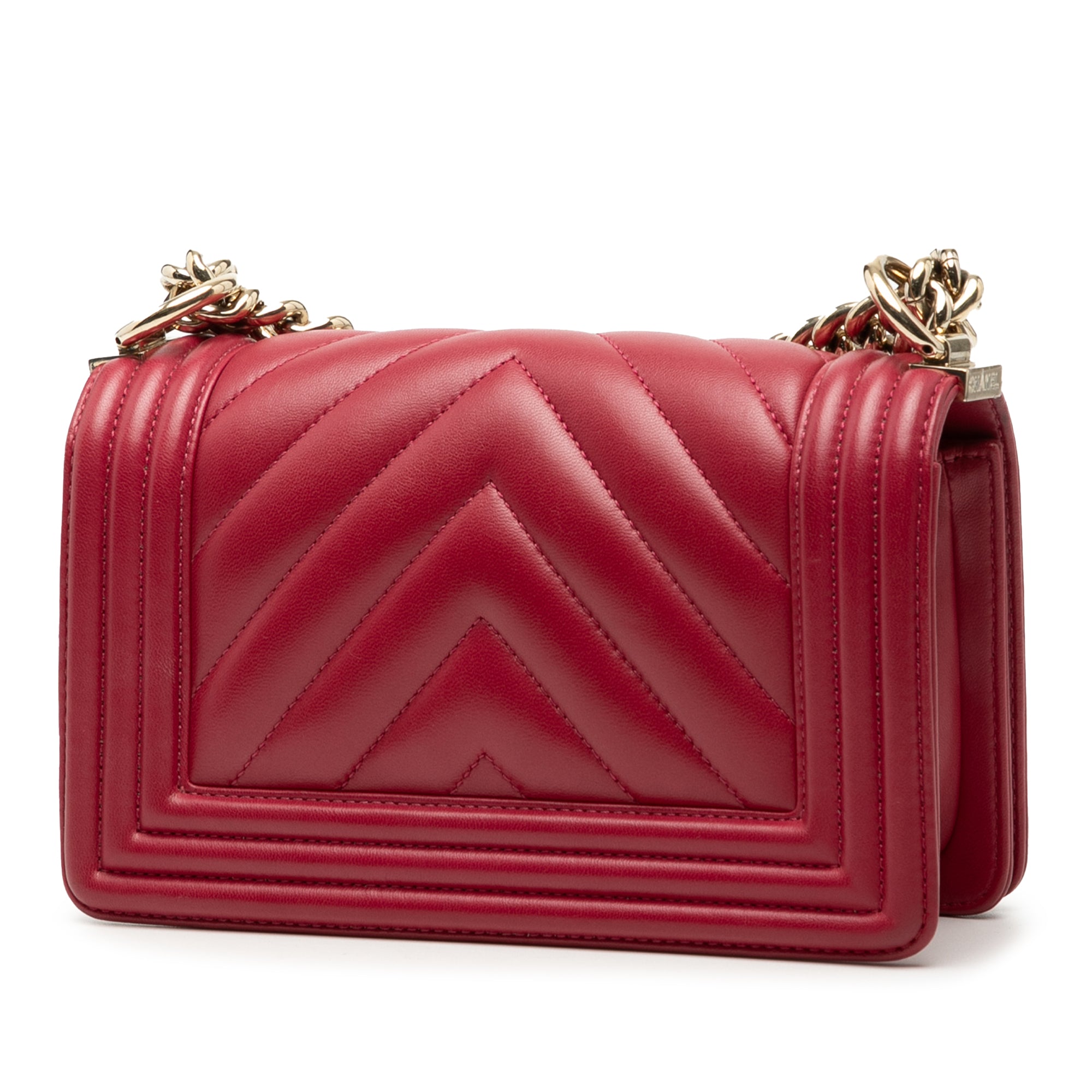Chanel Small Chevron Calfskin Boy Flap - image 2