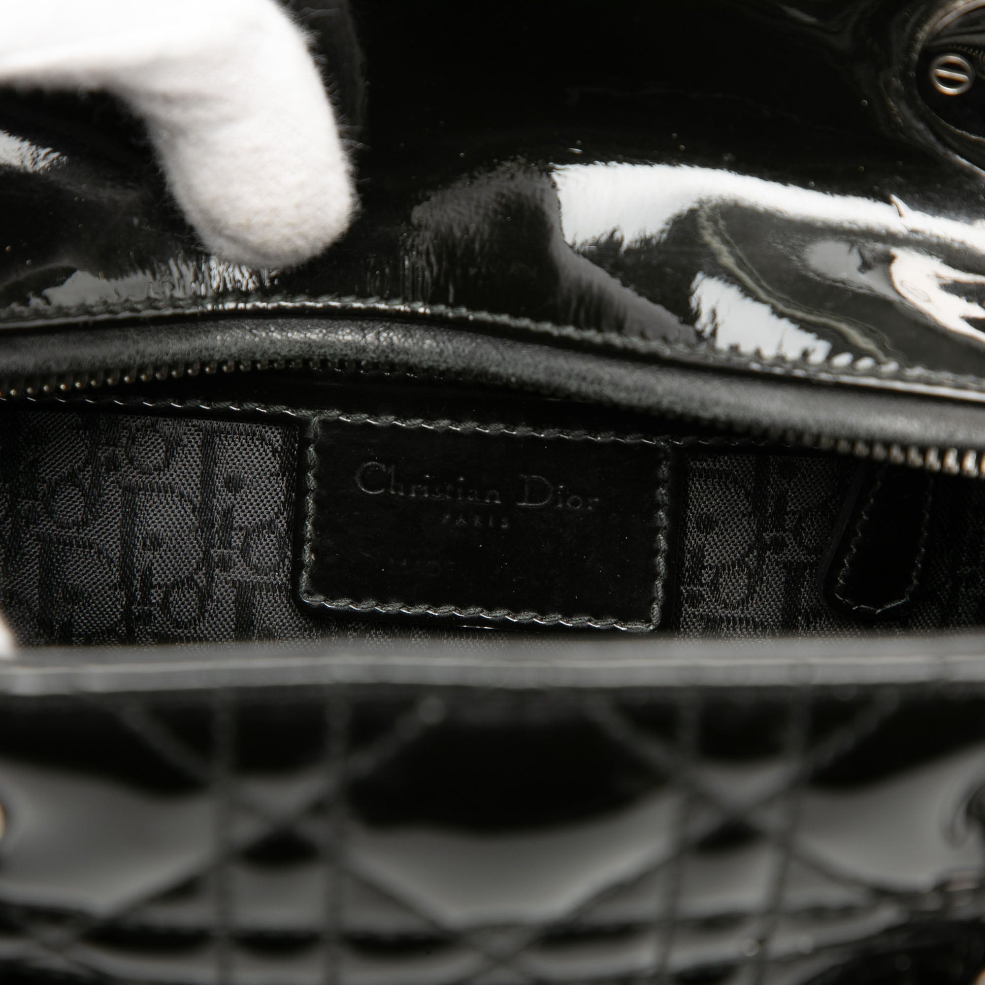 Dior Medium Patent Cannage Lady Dior - image 5