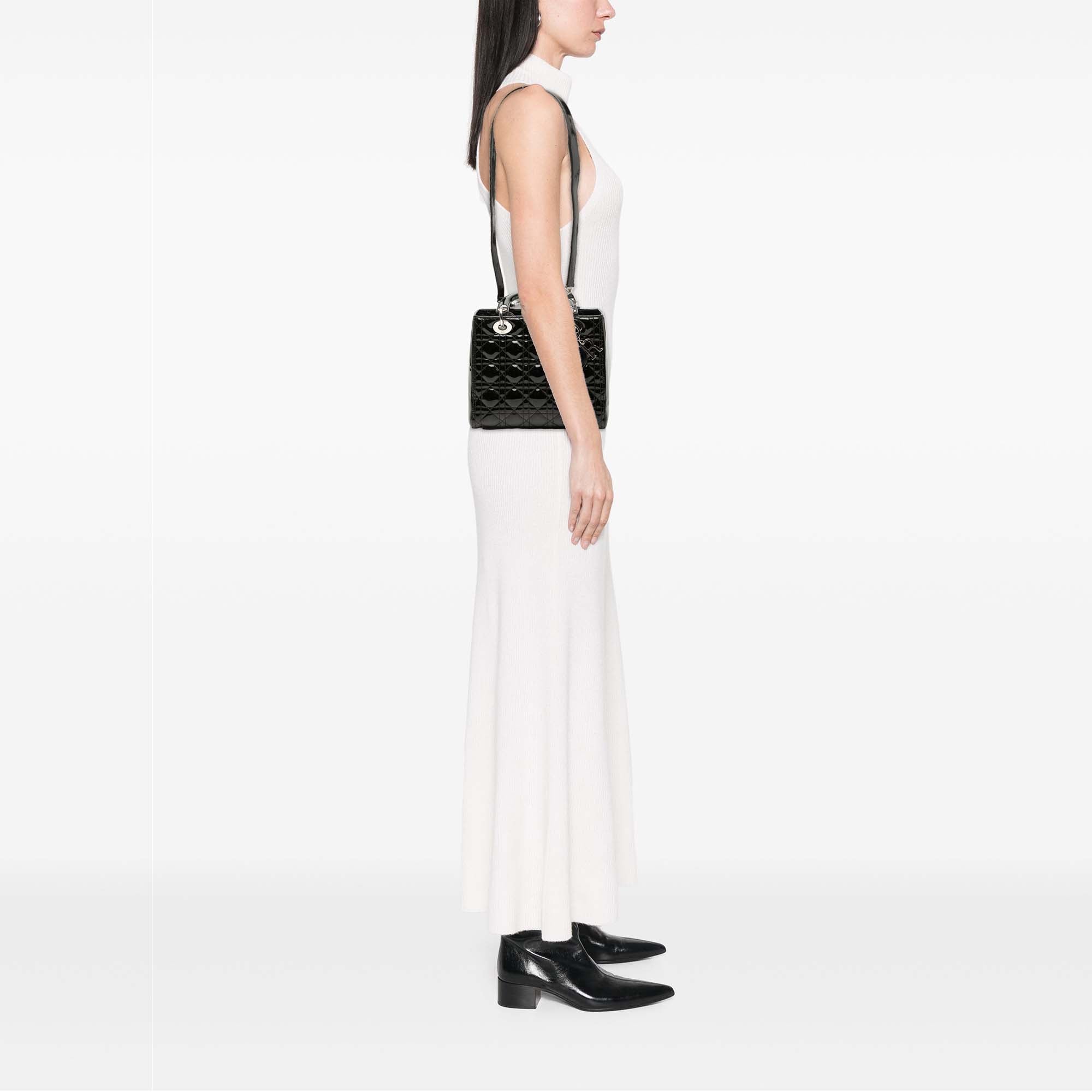 Dior Medium Patent Cannage Lady Dior - image 7
