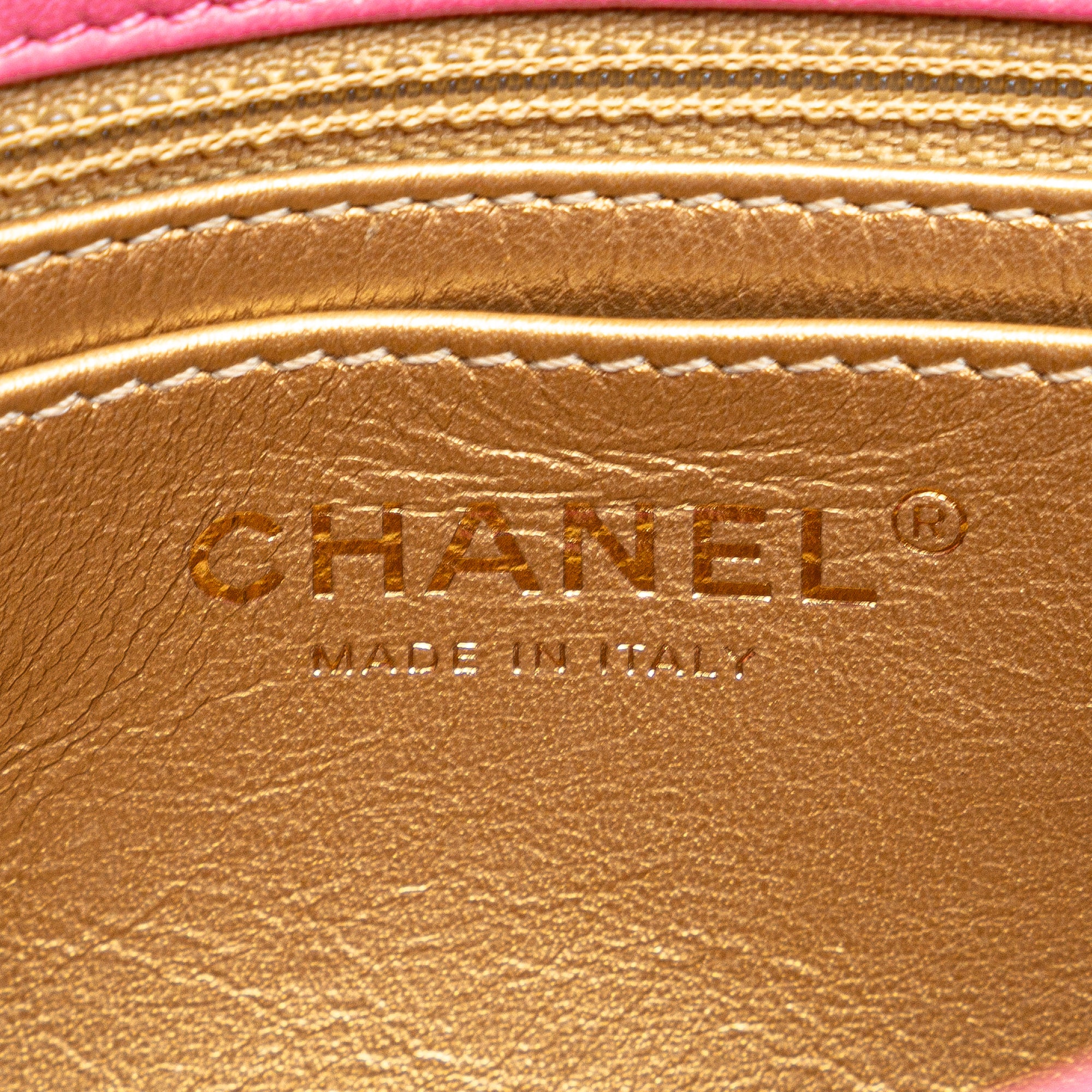Chanel Mini Square Classic Lambskin Pearl Crush Single Flap - image 6
