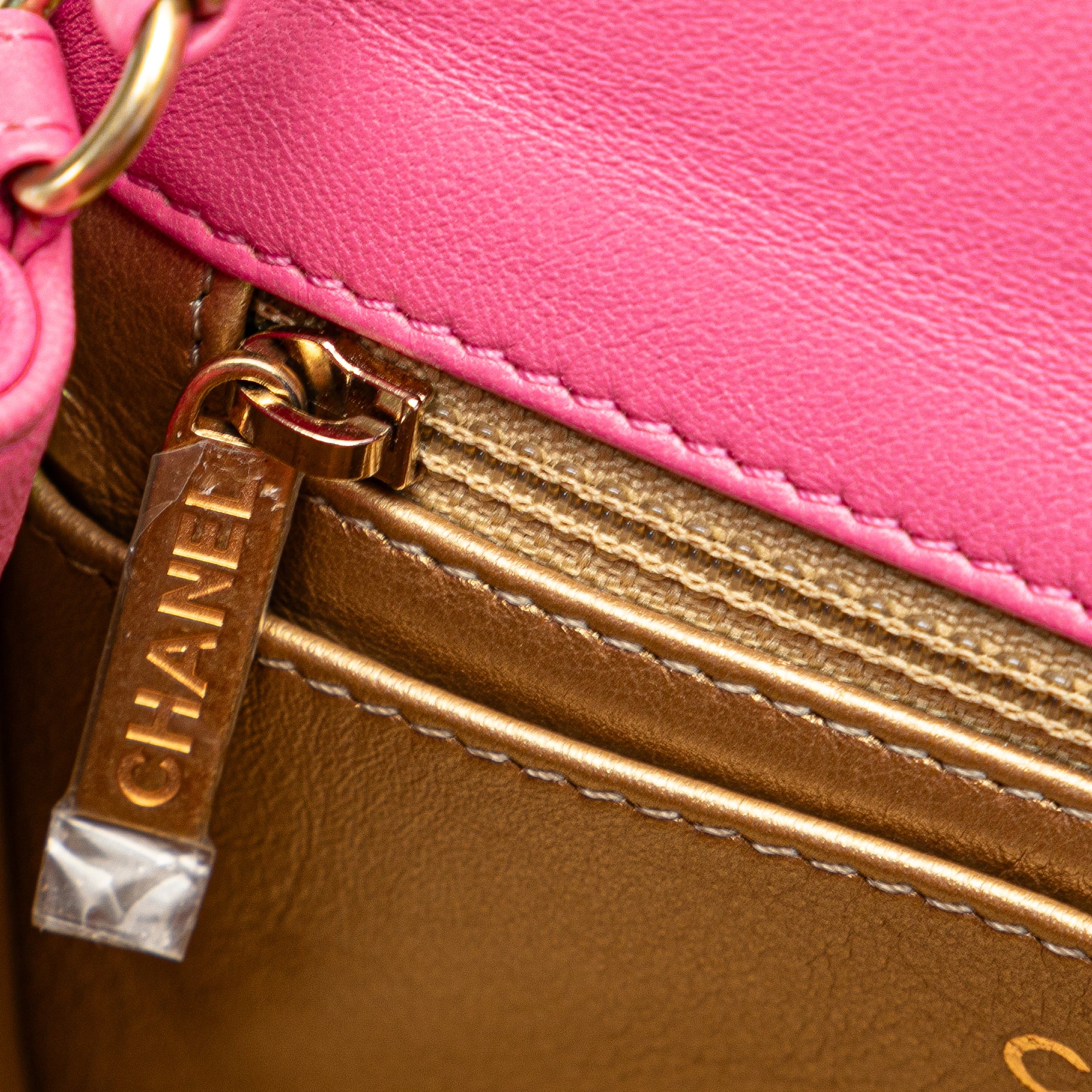 Chanel Mini Square Classic Lambskin Pearl Crush Single Flap - image 8